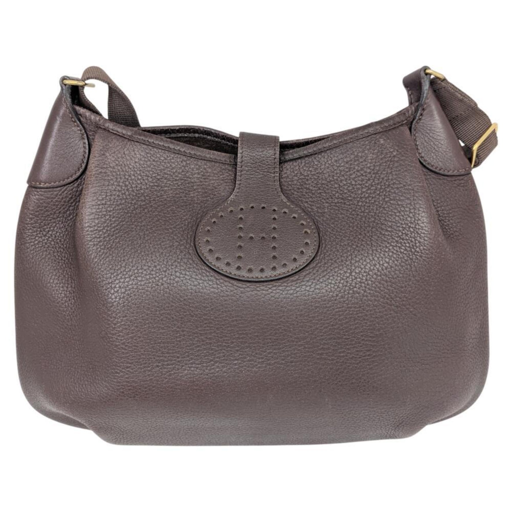 HERMES Rodeo II de Togo Leather Shoulder Bag, C Stamp, Made in 1999