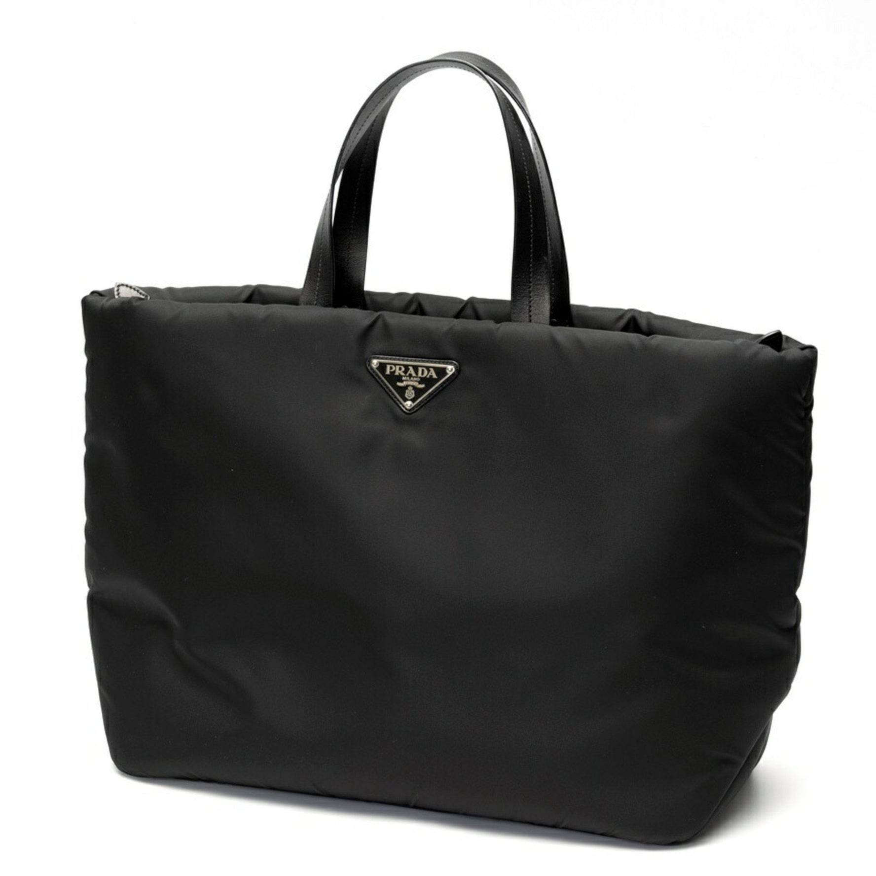 PRADA Tote Bag Nylon Leather