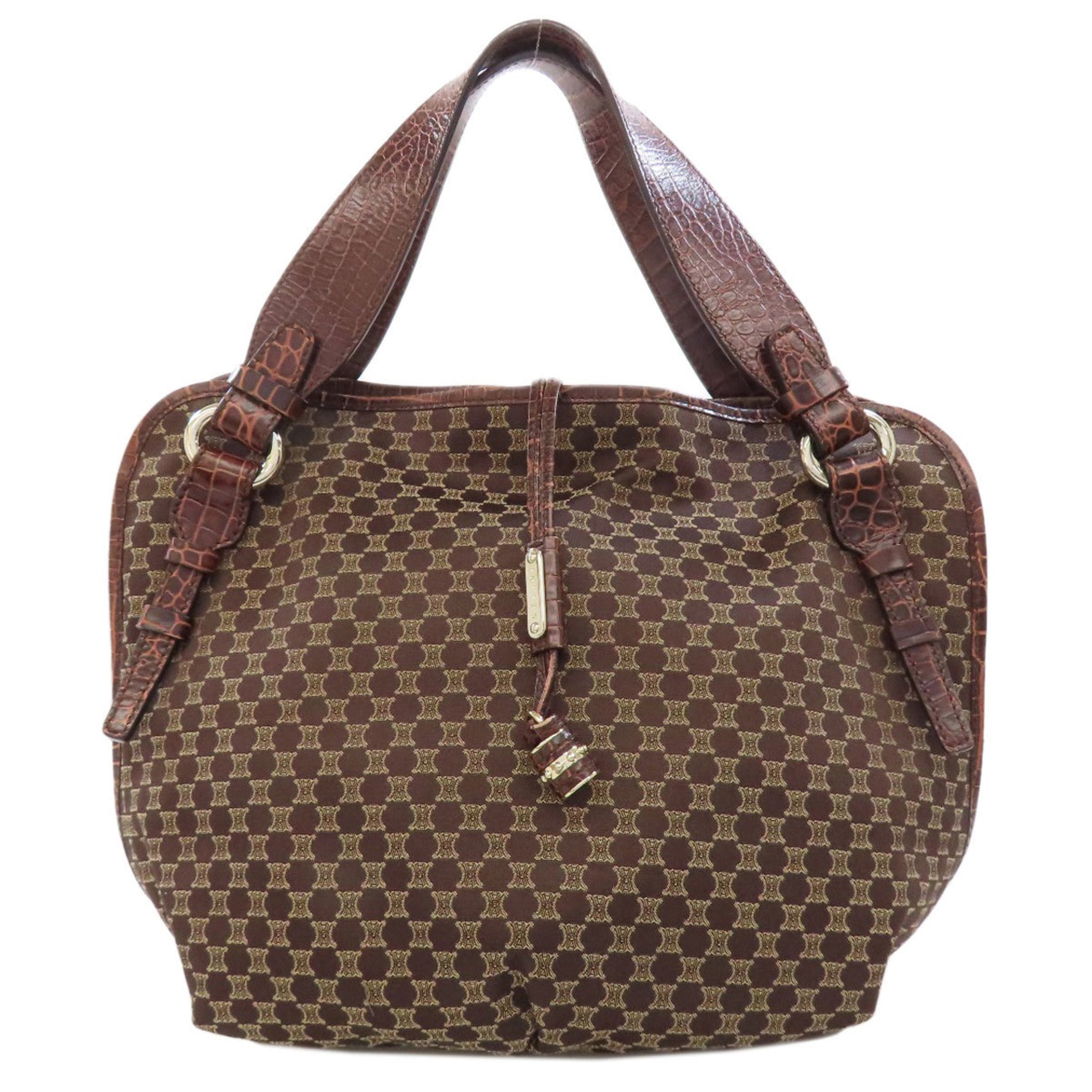 Celine Macadam Tote Bag Nylon Leather