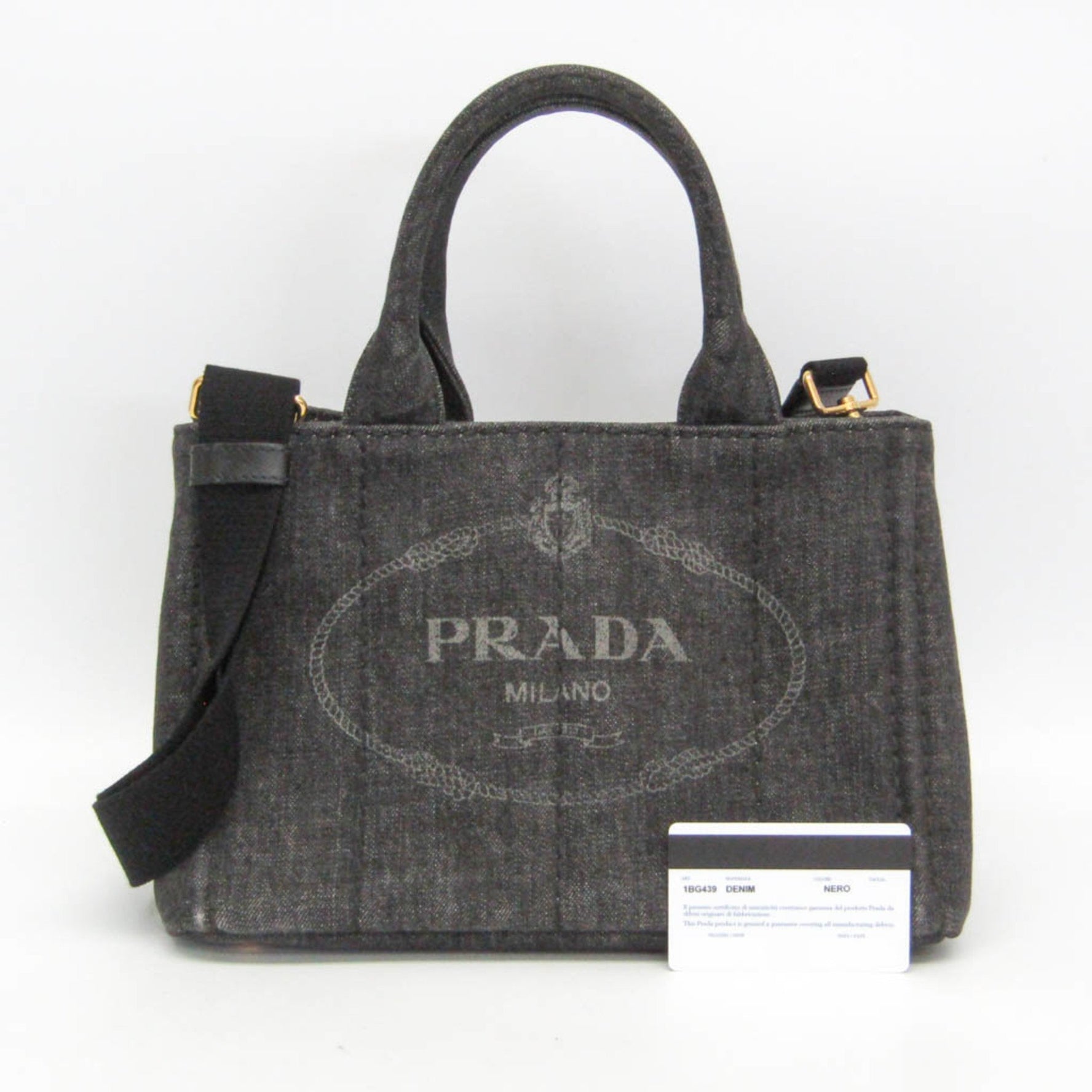 Prada Canapa Canapa Shoulder Bag,Tote Bag Black,Nero