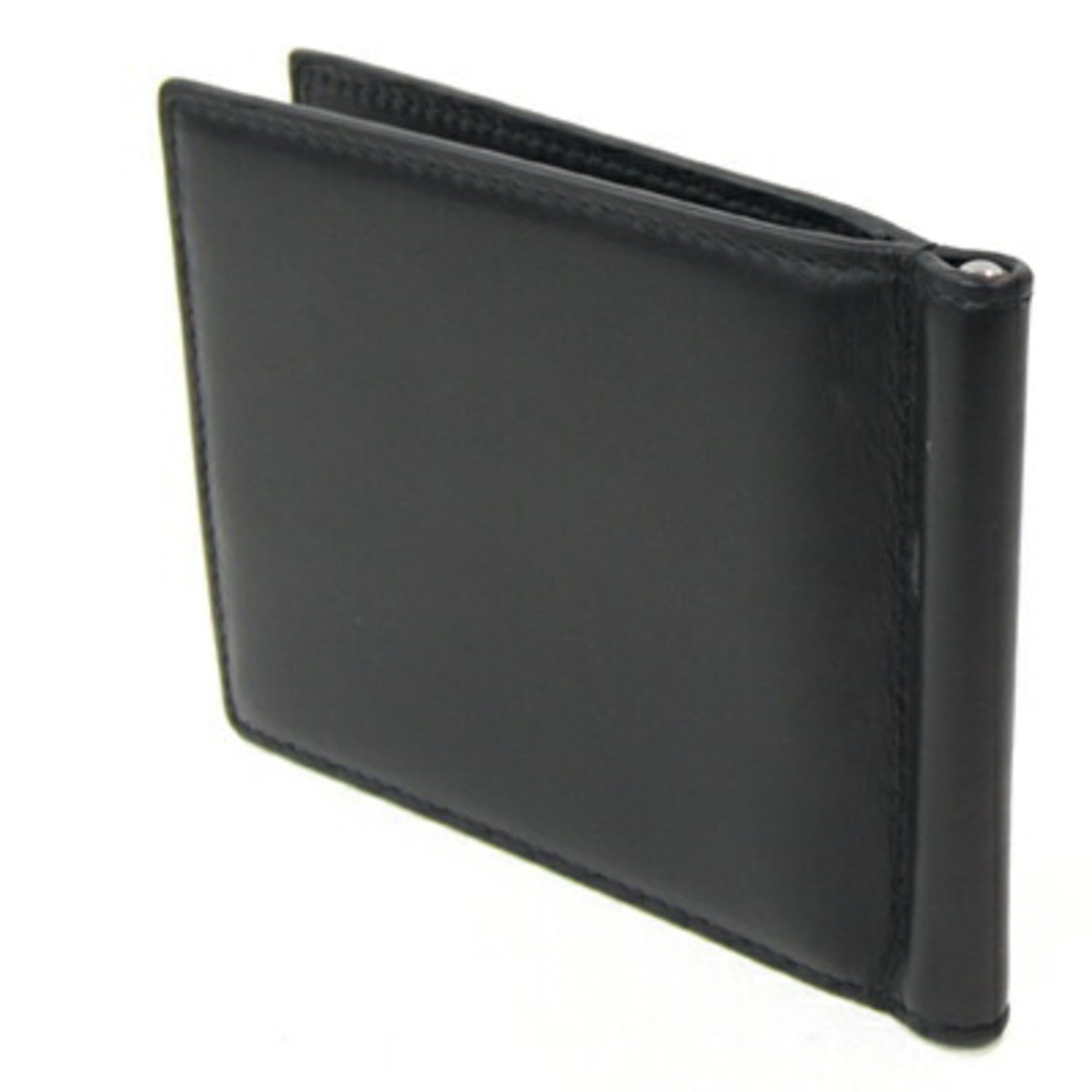 Christian Dior Dior Bi-fold Money Clip Leather Compact Wallet Billfold DIOR