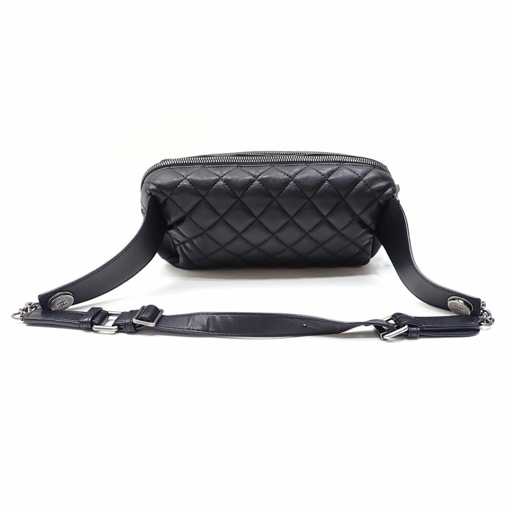 Chanel Matelasse Body Bag in Caviar Leather Waist Pouch