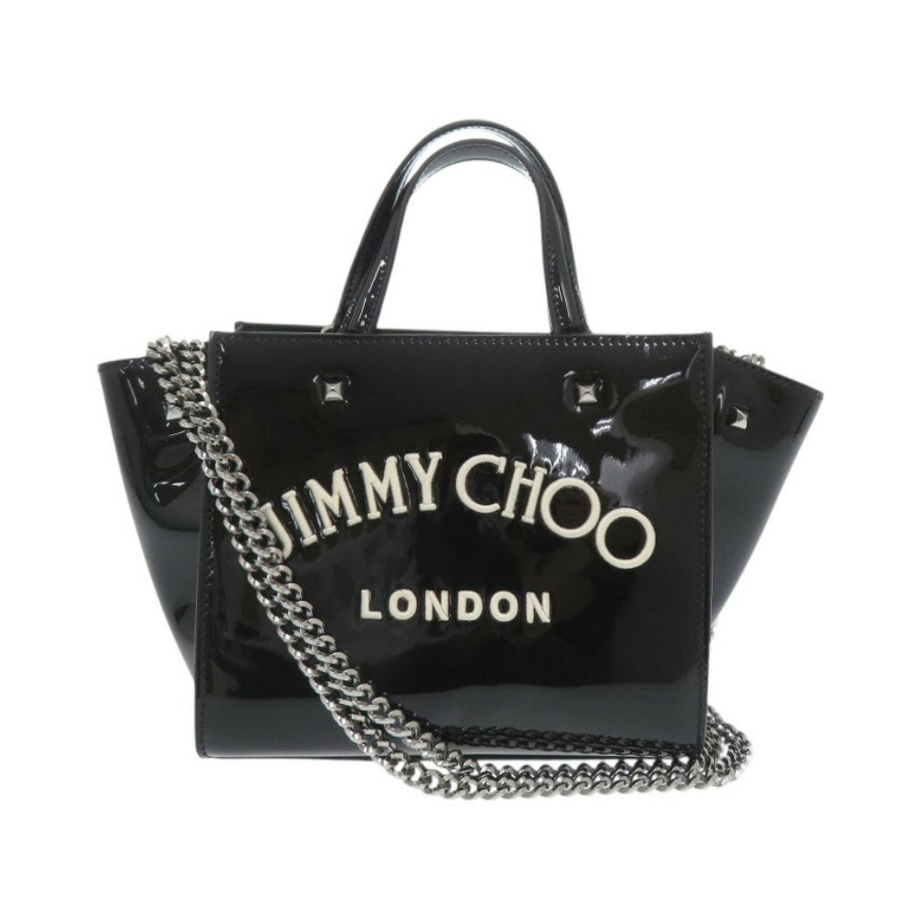 Jimmy Choo VARENNE Small Enamel Handbag 1699