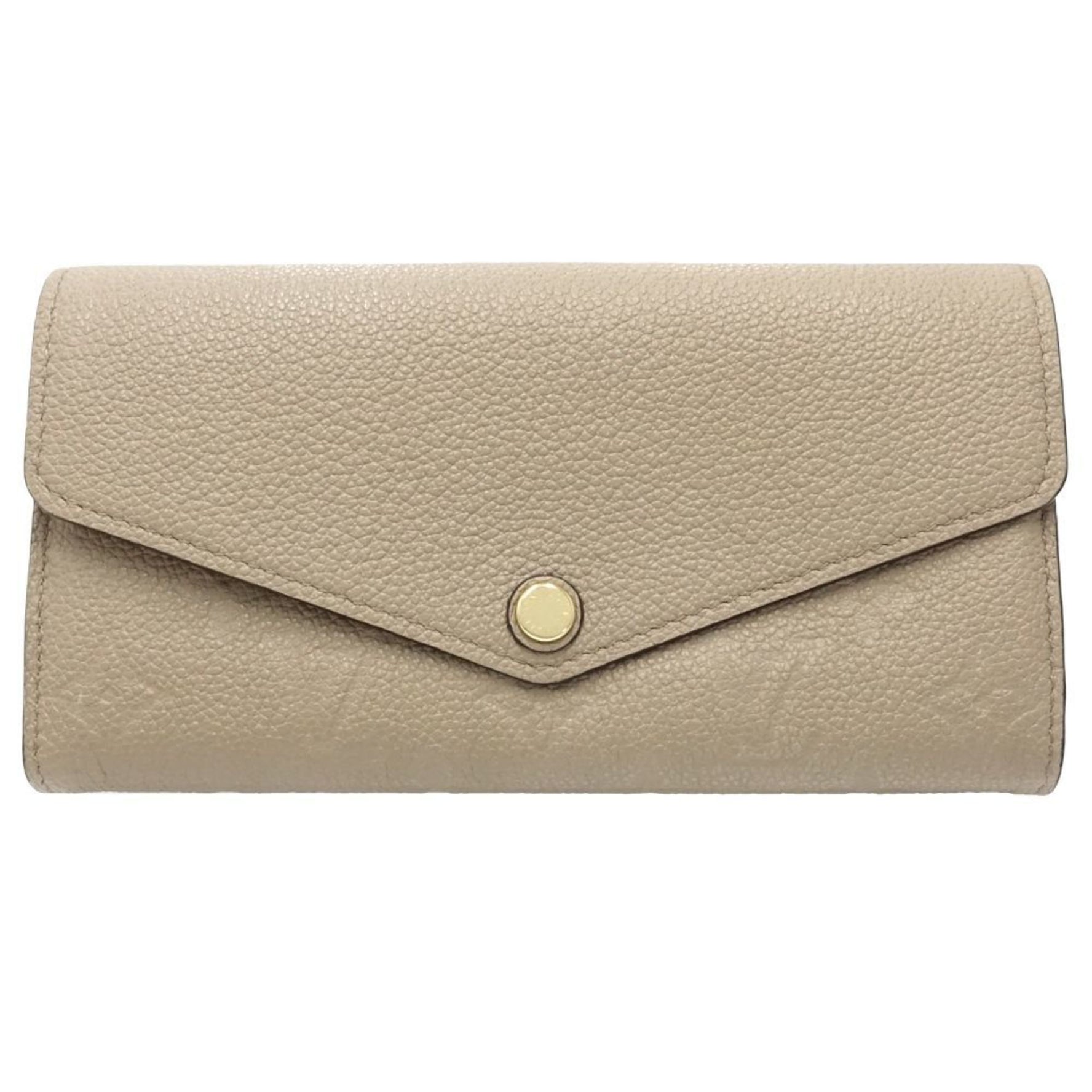 LOUIS VUITTON Louis Vuitton Long Wallet M82256 Portefeuille Sarah Monogram Empreinte Tourterelle