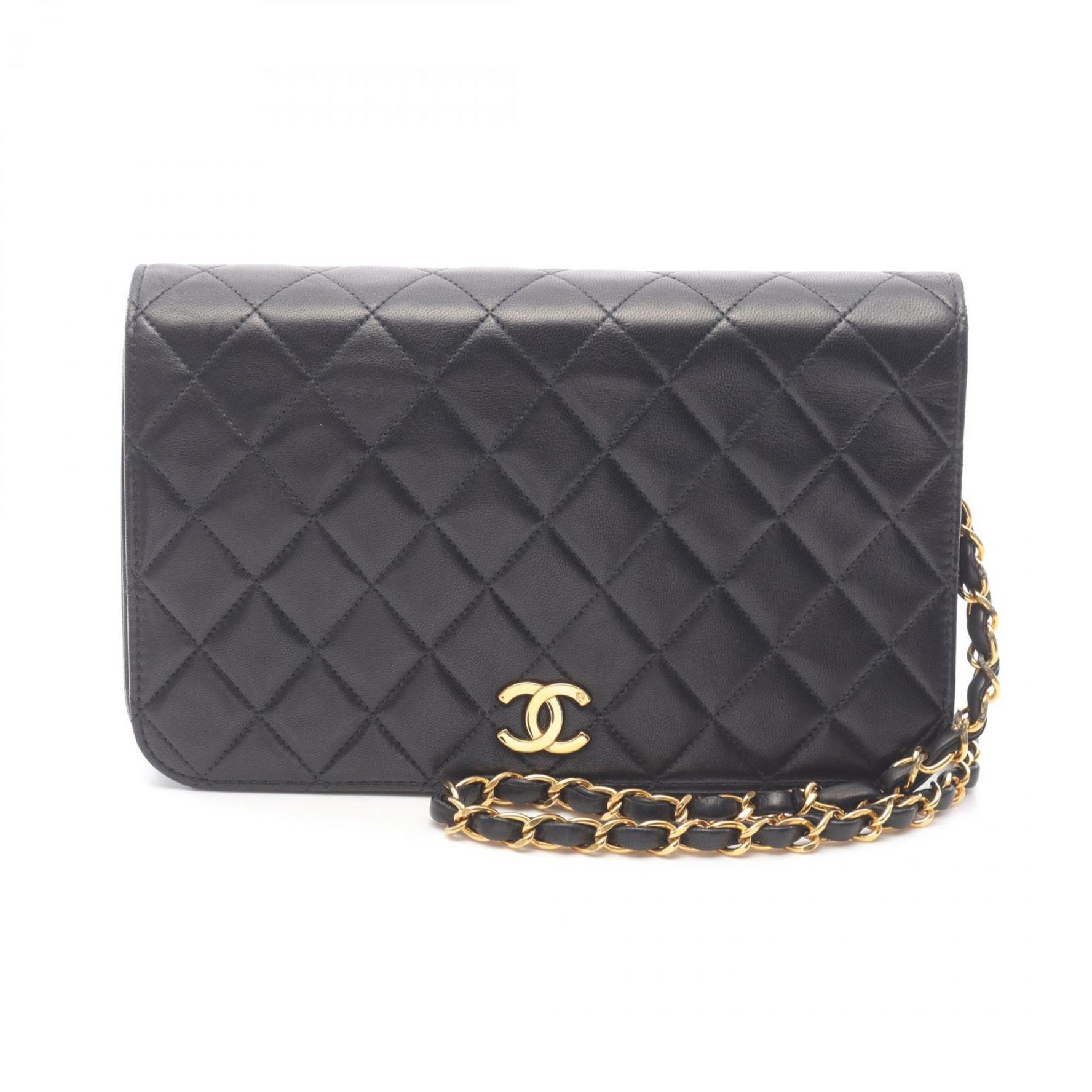 CHANEL Matelasse Full Flap Shoulder Bag in Lambskin Leather