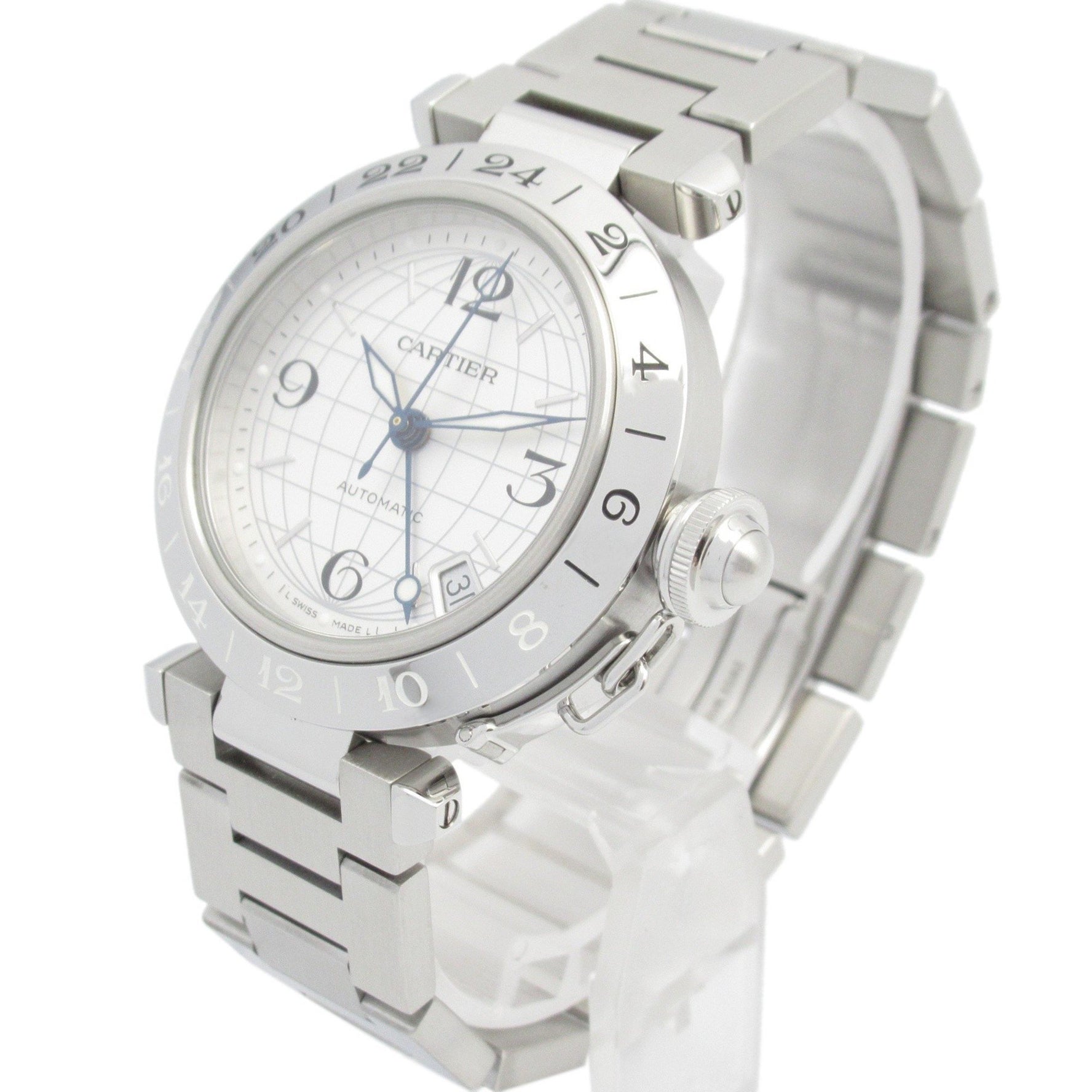 Cartier Pasha C Meridian Watch, Stainless Steel, Silver