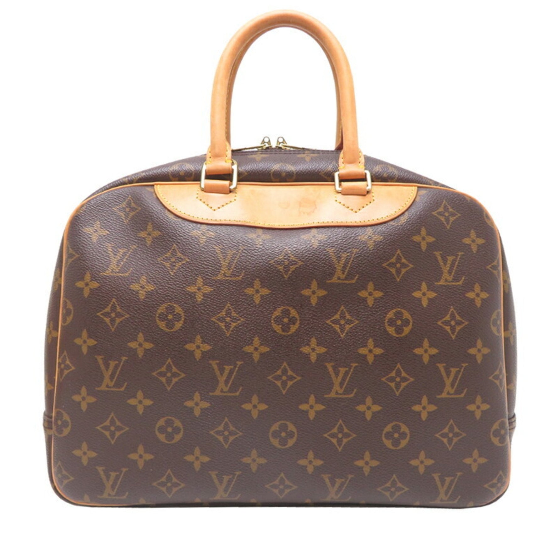 Louis Vuitton Deauville Handbag Monogram Brown