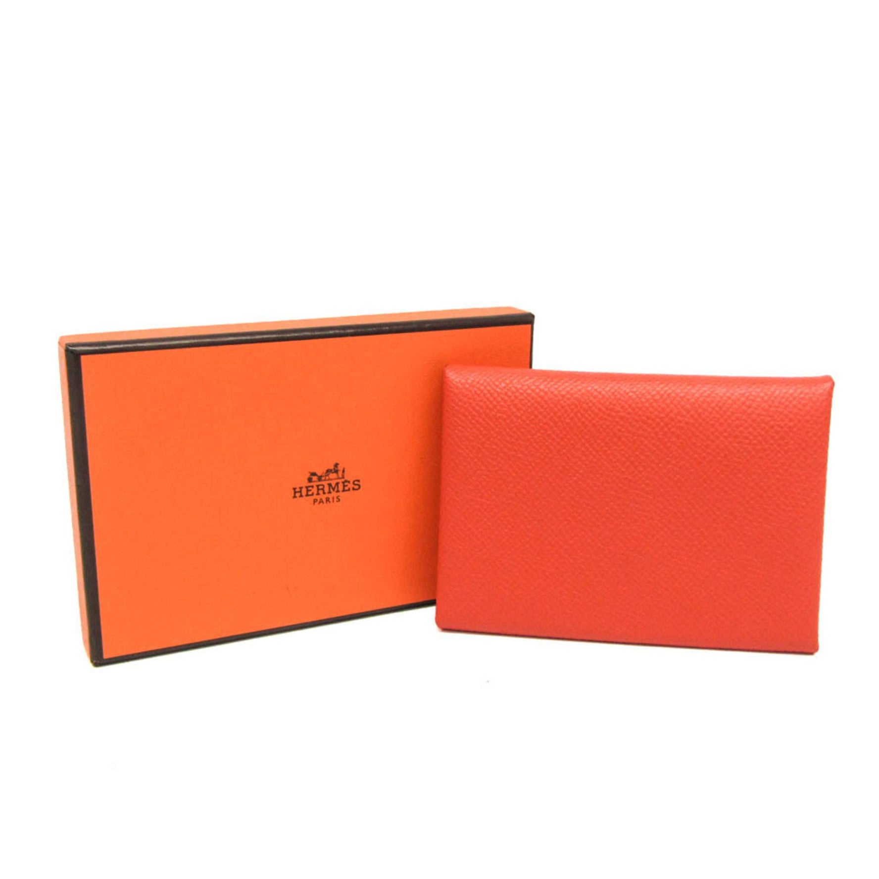 Hermes Calvi Duo Epsom Leather Card Case
