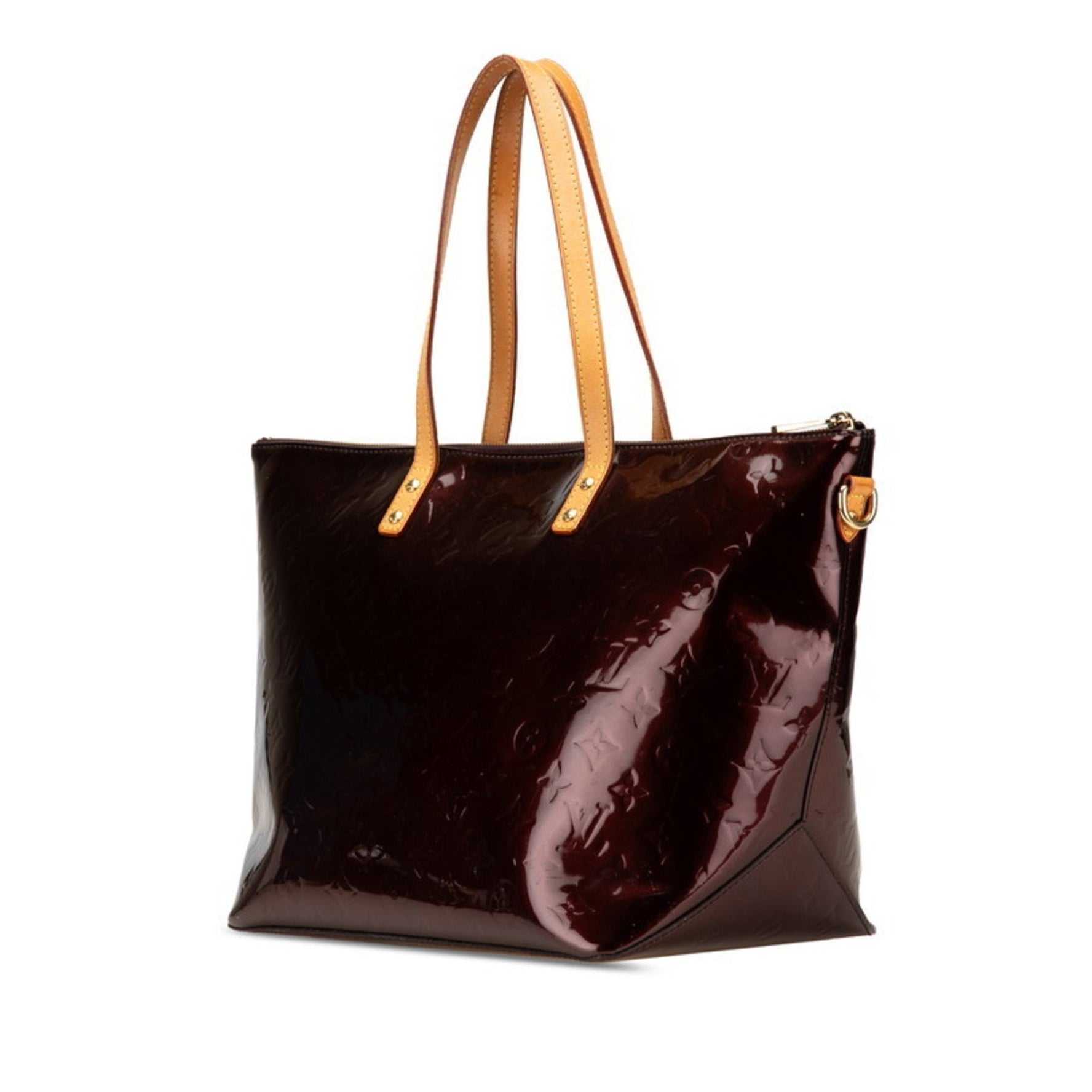 Louis Vuitton Monogram Vernis Bellevue GM Tote Bag in Amaranth Purple Patent Leather