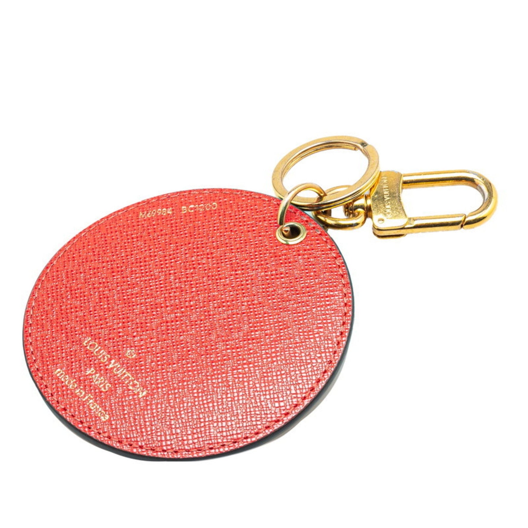 Louis Vuitton Monogram Porte-Clés Illustre Vivienne Charm Brown Multicolor PVC Leather