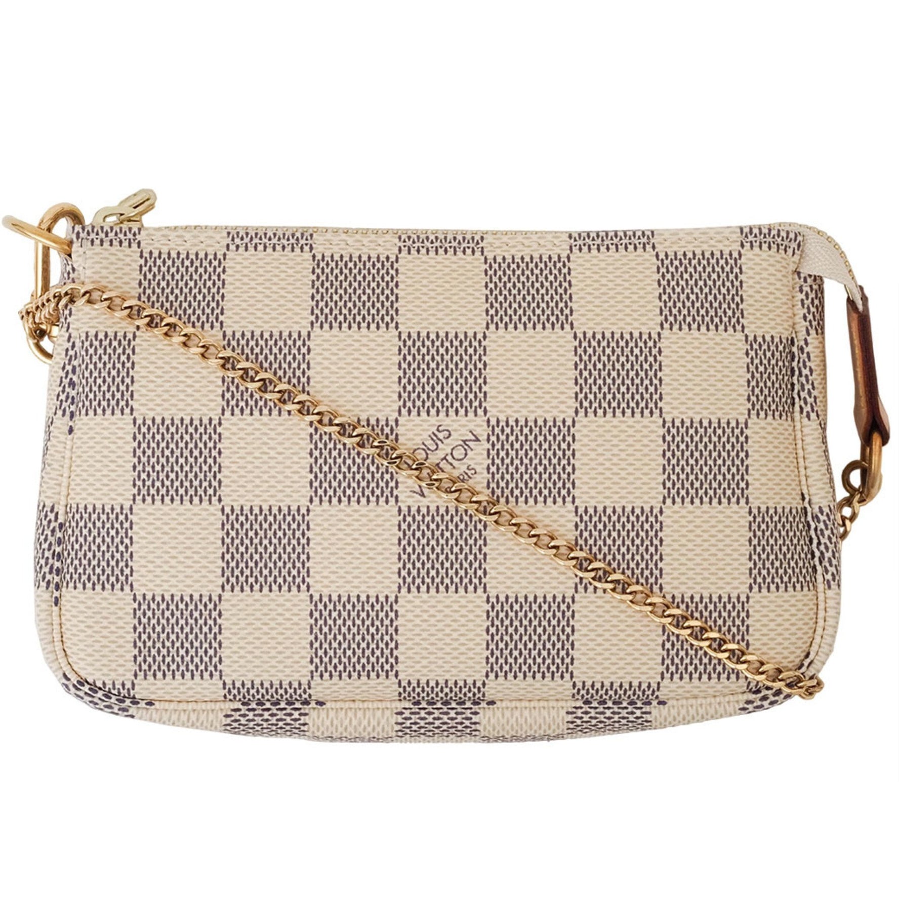 Louis Vuitton Pochette Accessory Bag Damier Azur