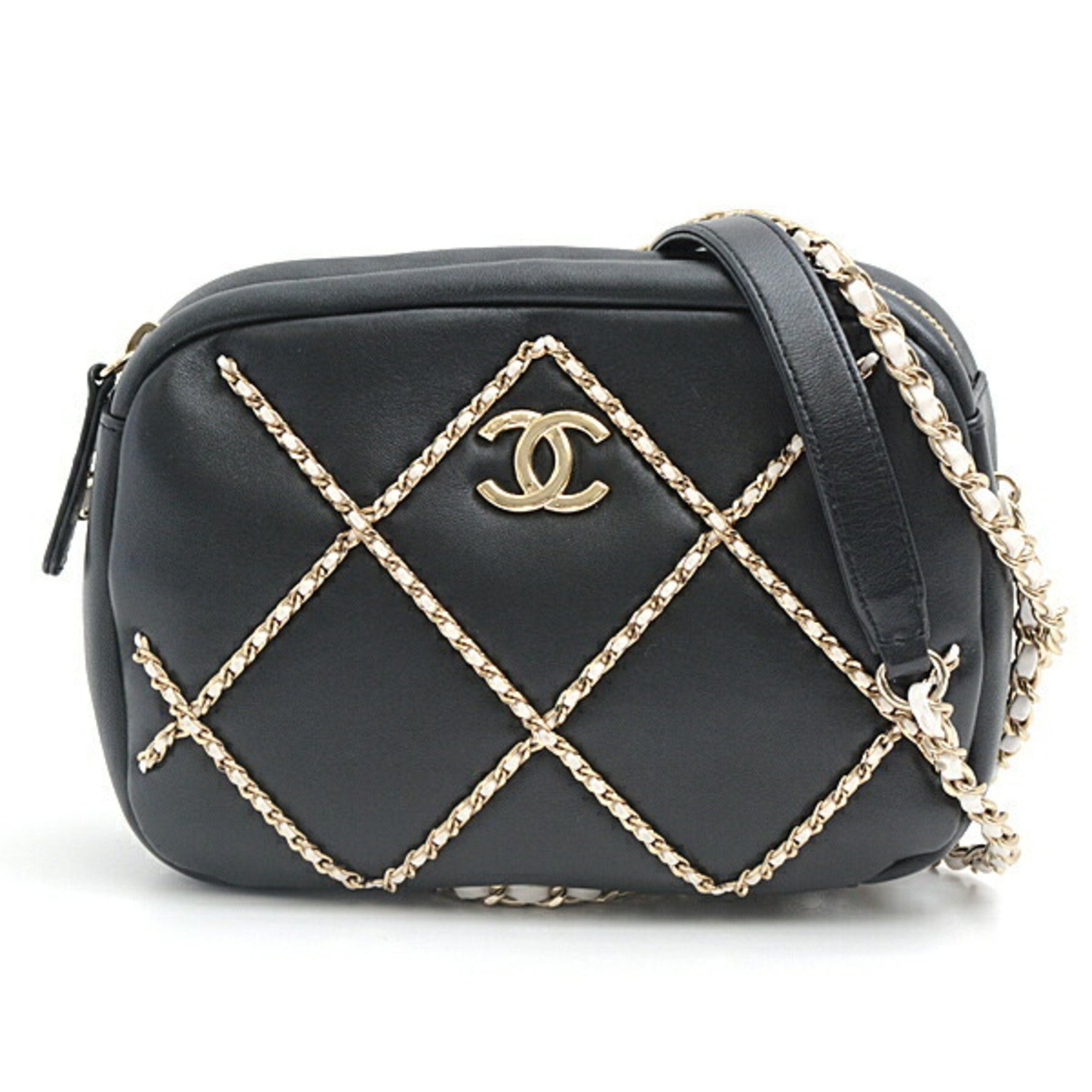 Chanel Matelasse Chain Stitch Shoulder Bag Lambskin