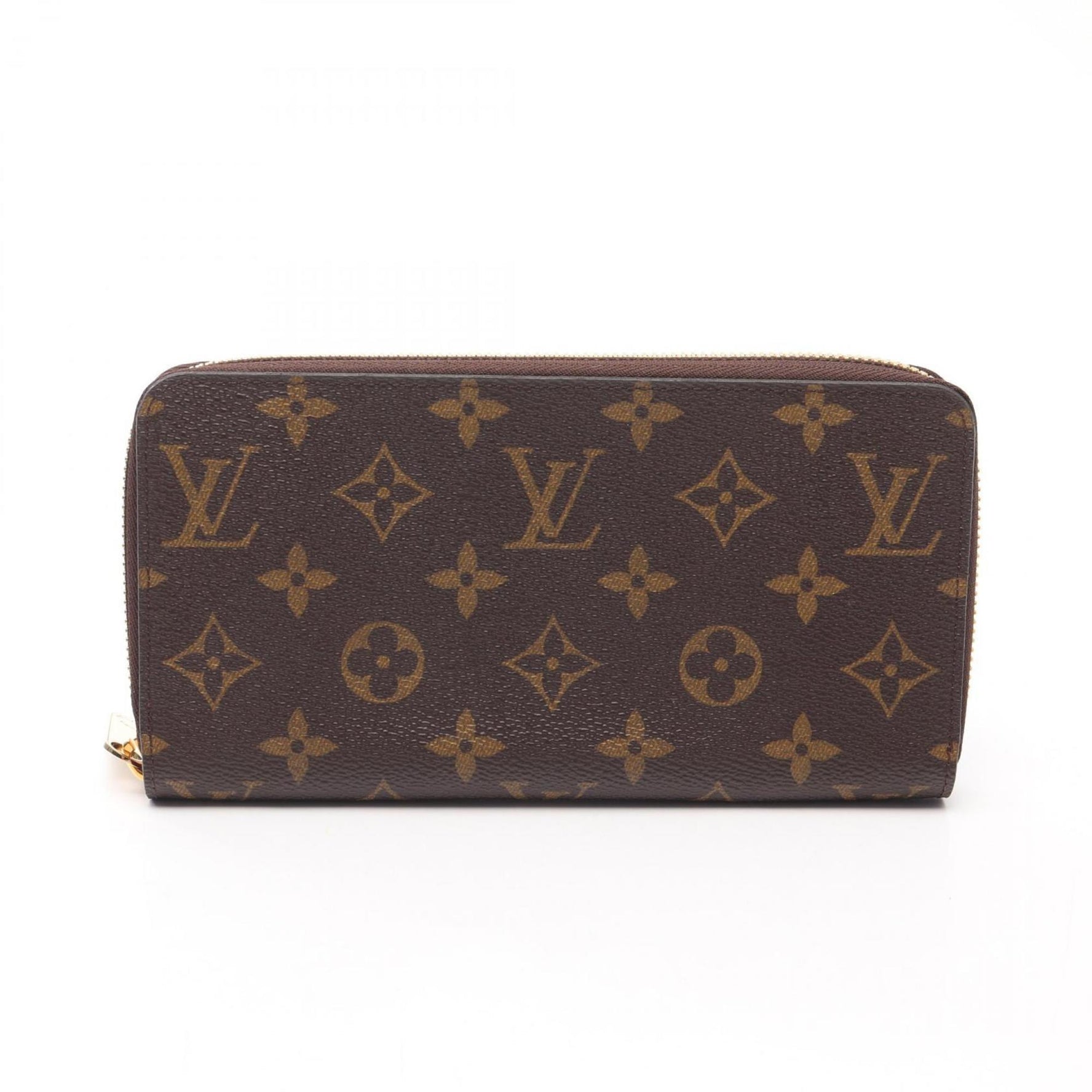 Louis Vuitton Zippy Wallet Monogram Fuchsia Round Long Wallet, Coated Canvas, Brown and Pink