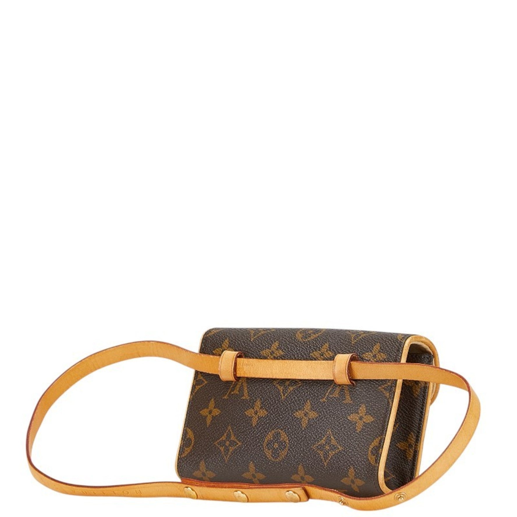 Louis Vuitton Monogram Pochette Florentine Body Bag Waist Shoulder PVC Leather