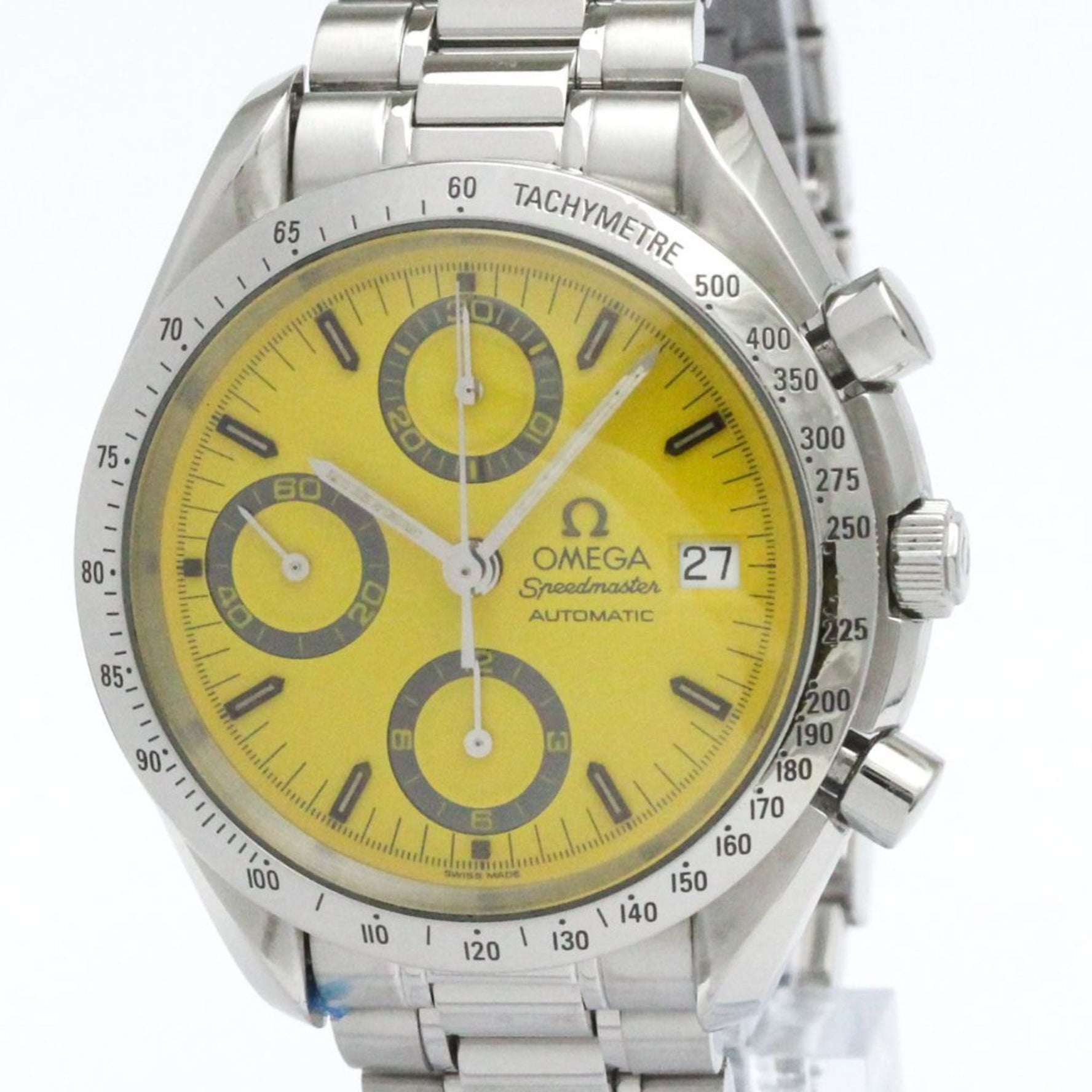 OMEGA Speedmaster Michael Schumacher Yellow Dial Watch 3511.12 Polished