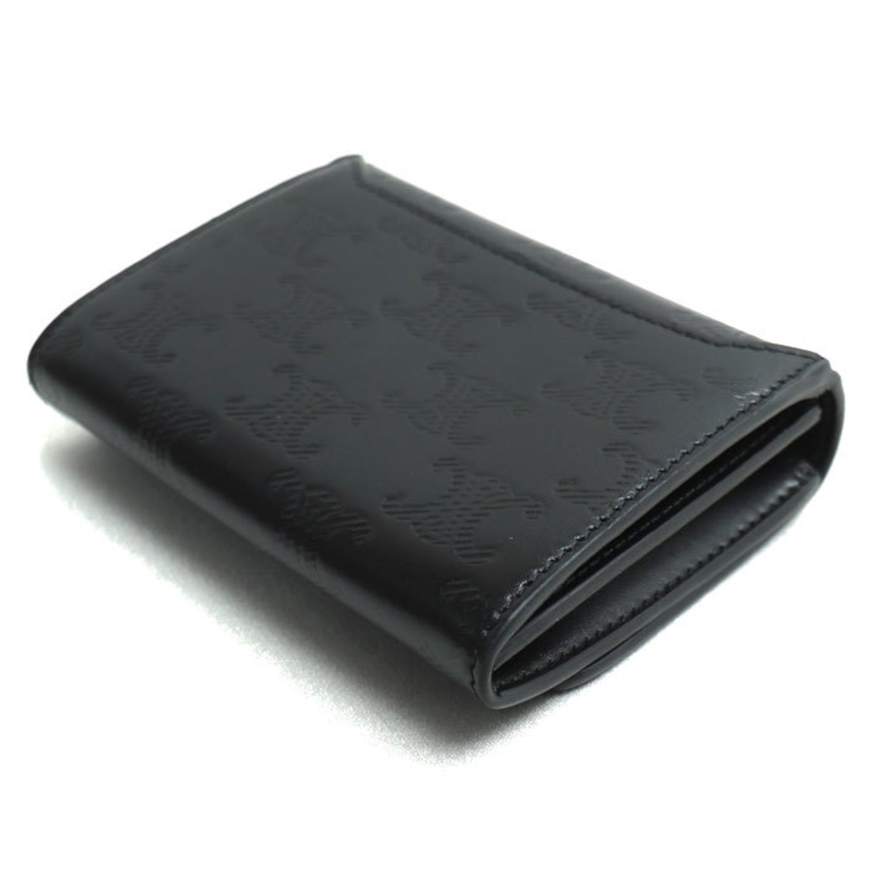 CELINE Triomphe Embossed Card Holder, Unisex