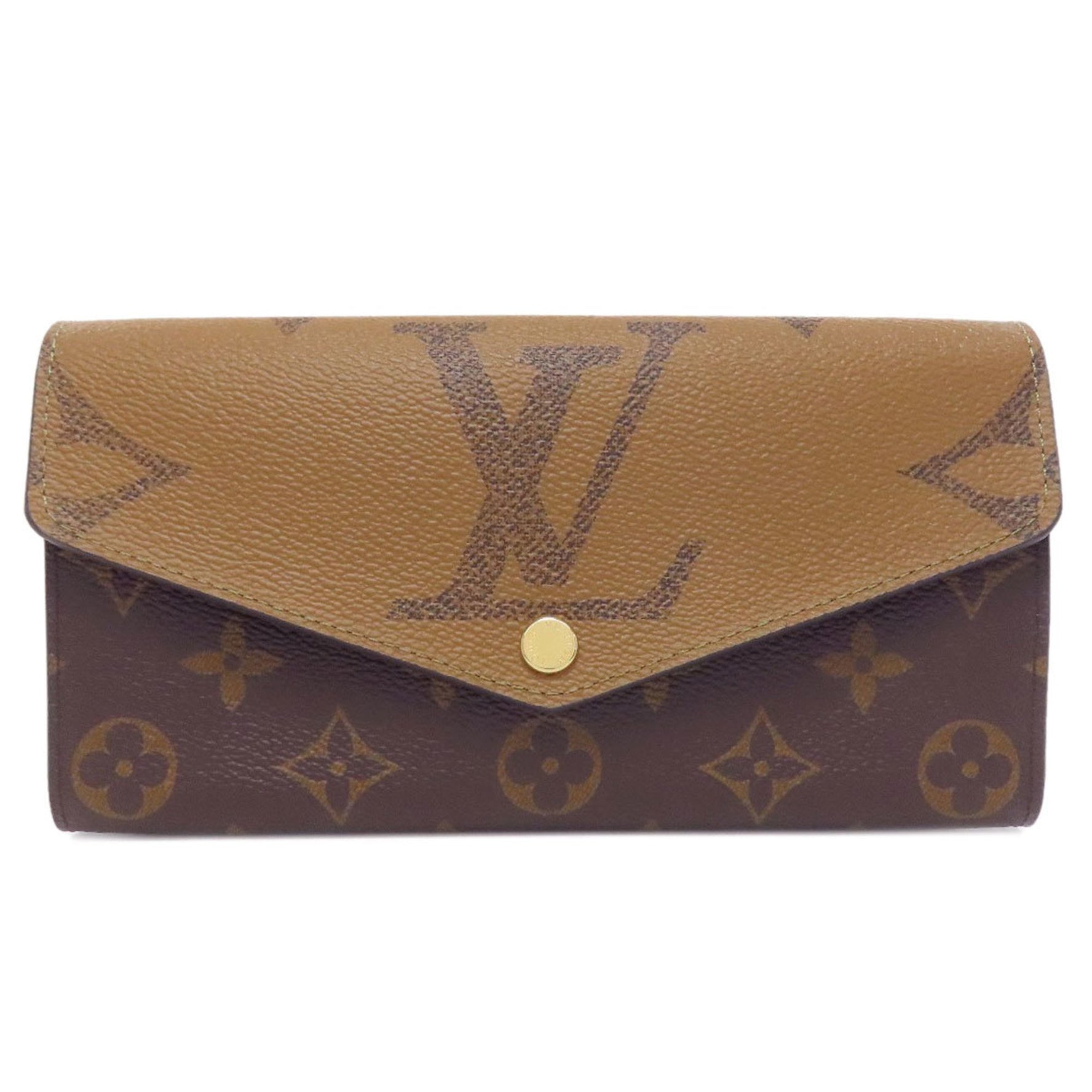 Louis Vuitton Portefeuille Sarah Long Wallet Monogram Reverse