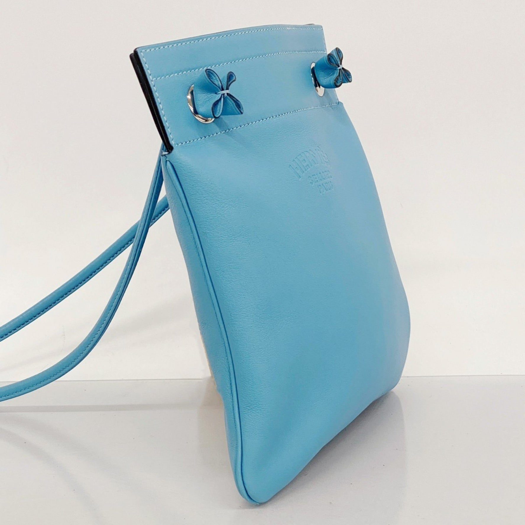 Hermes Hermès Aline Mini Swift Shoulder Bag, Blue Zanzibar, Women's, D Stamp