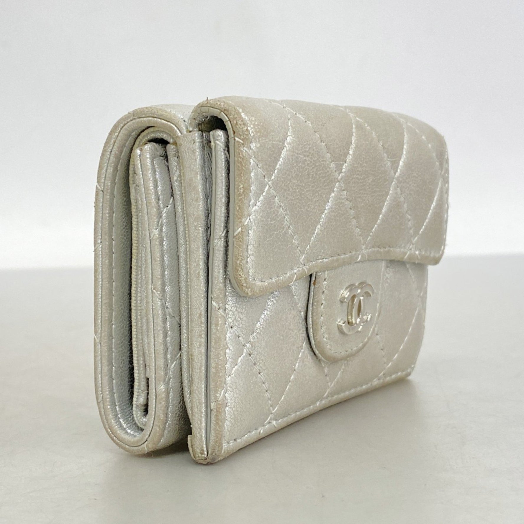 Chanel Matelasse Tri-fold Wallet, Lambskin