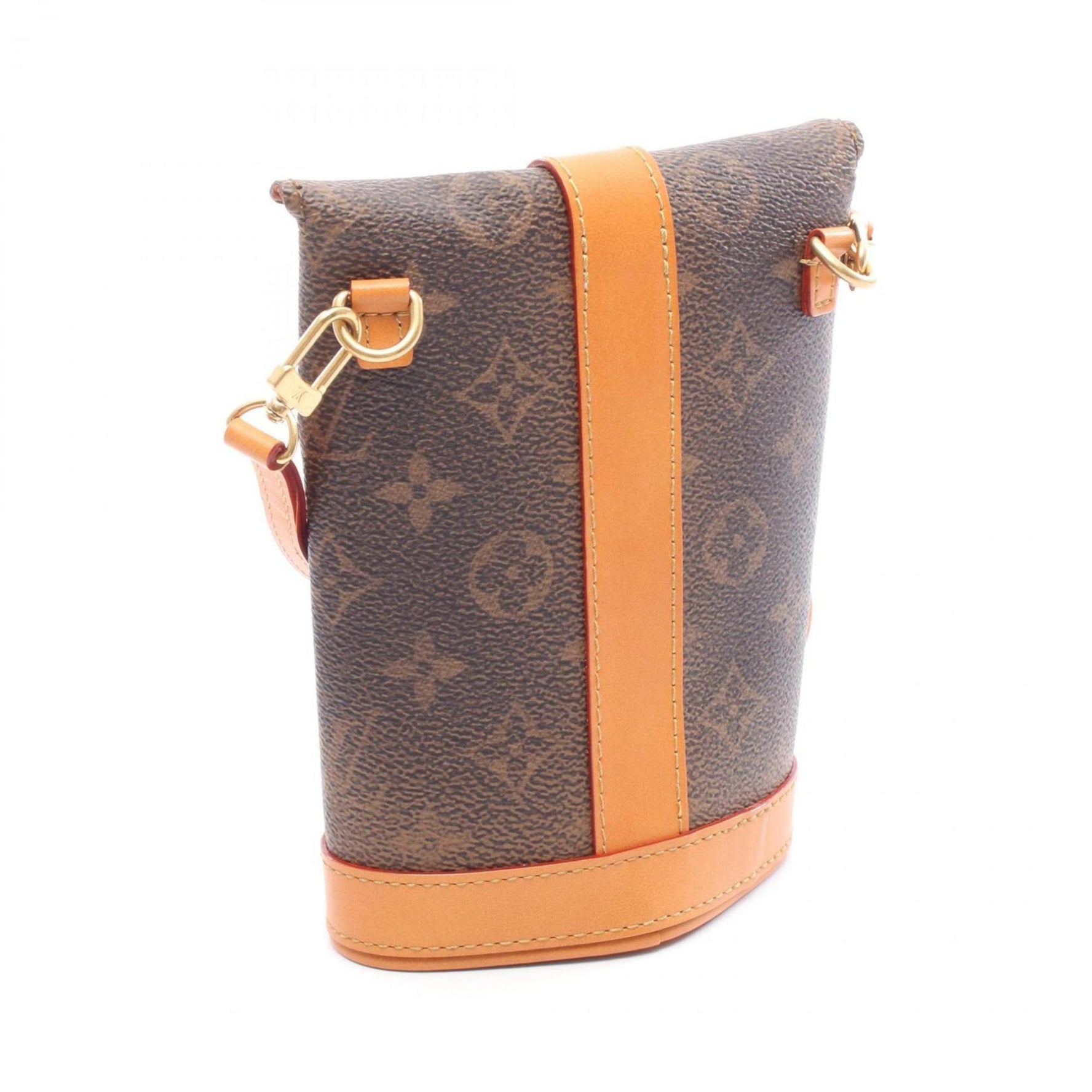 Louis Vuitton Envelope Pouch Shoulder Bag in Coated Canvas and Leather