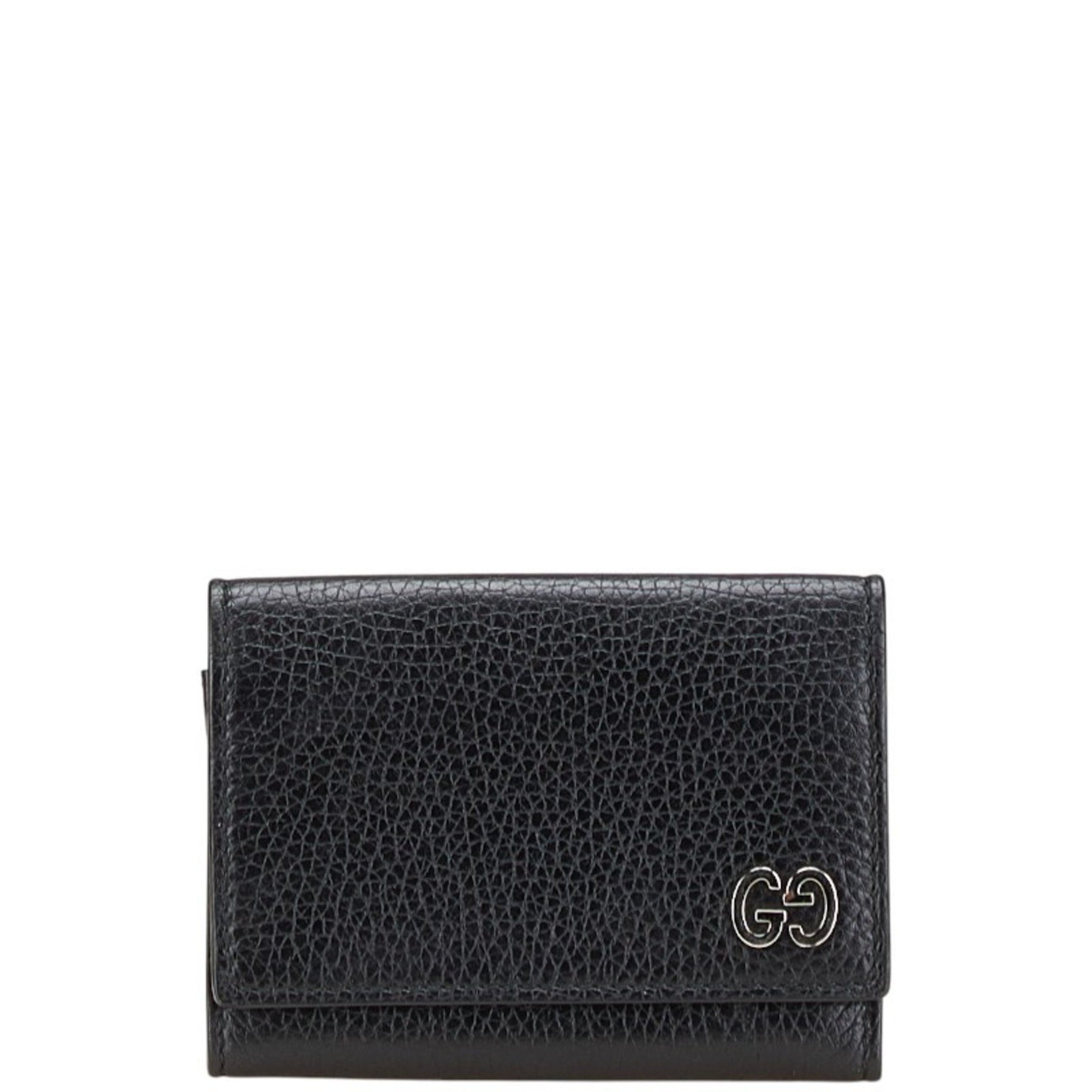 Gucci Durian Business Card Case Black Leather Men's GUCCI