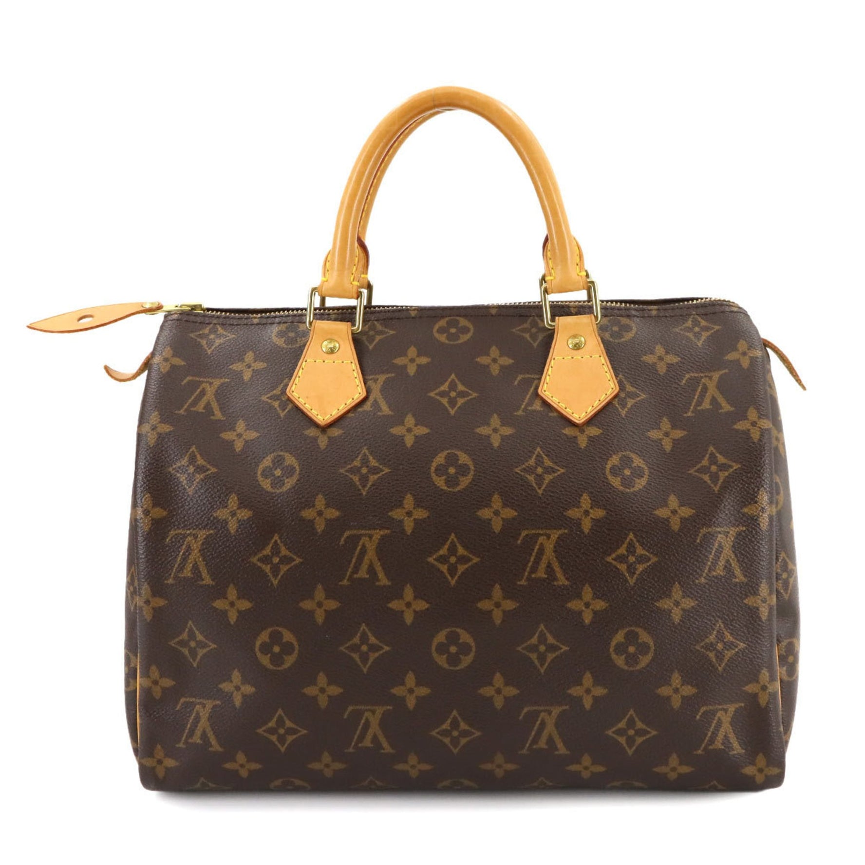 Louis Vuitton Monogram Speedy 30 Handbag, Brown, M41526, Gold Hardware
