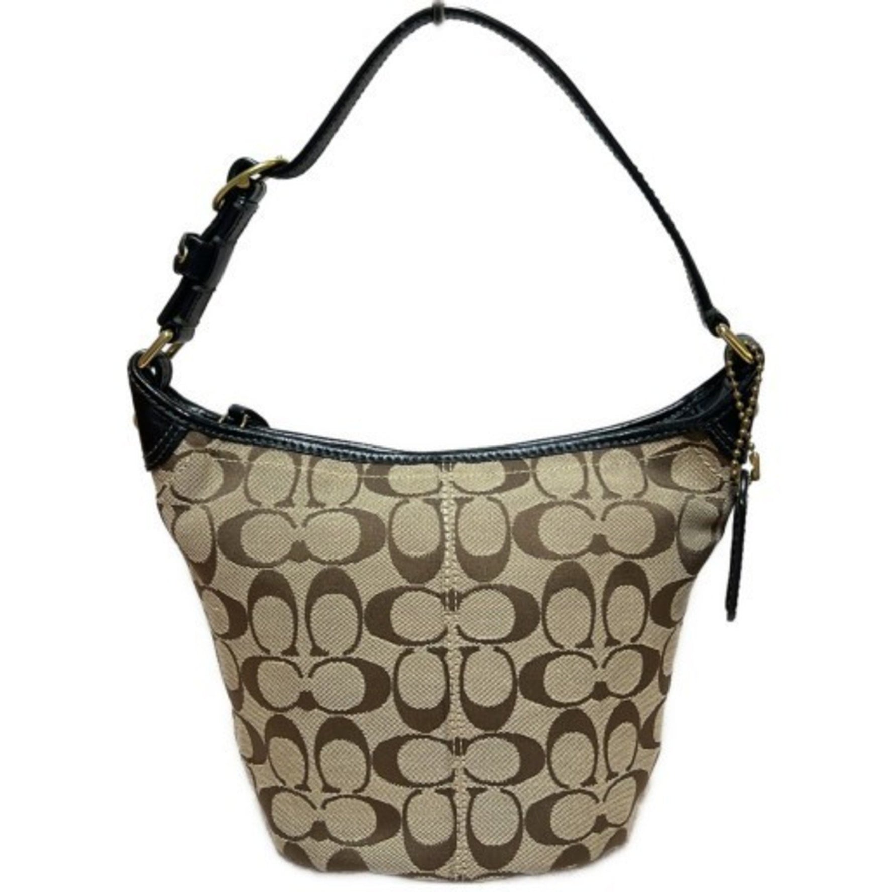 COACH Signature Leather Canvas Bag Black - Available at Mikunigaoka Store