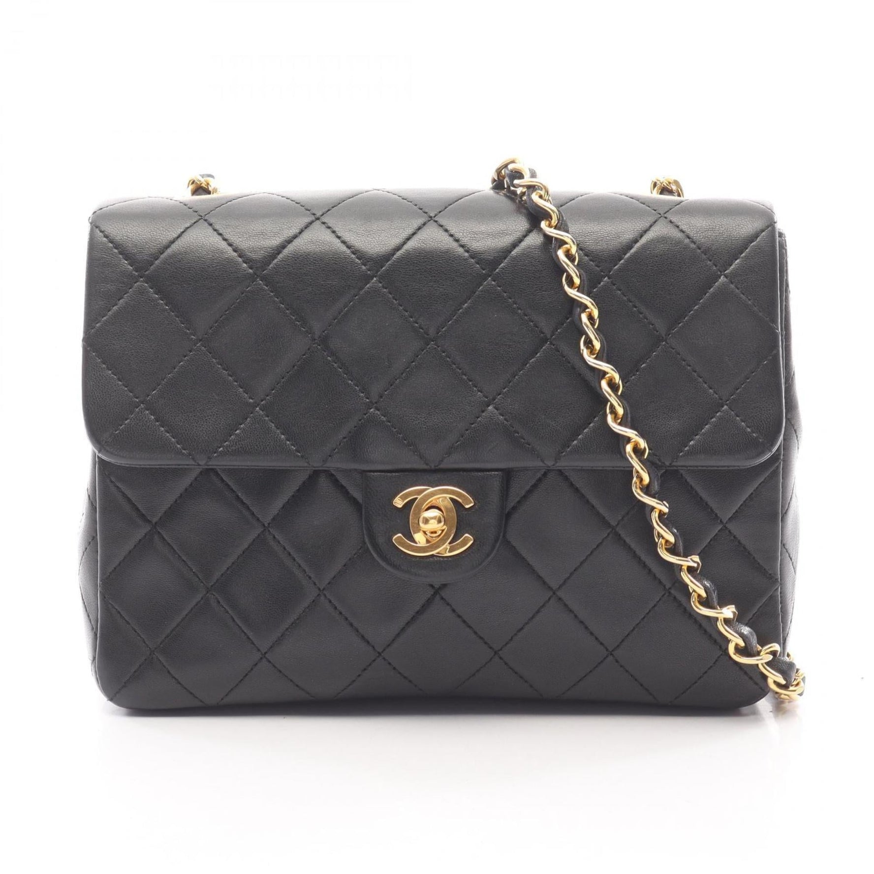 CHANEL Mini Matelasse 20 Shoulder Bag, Lambskin Leather