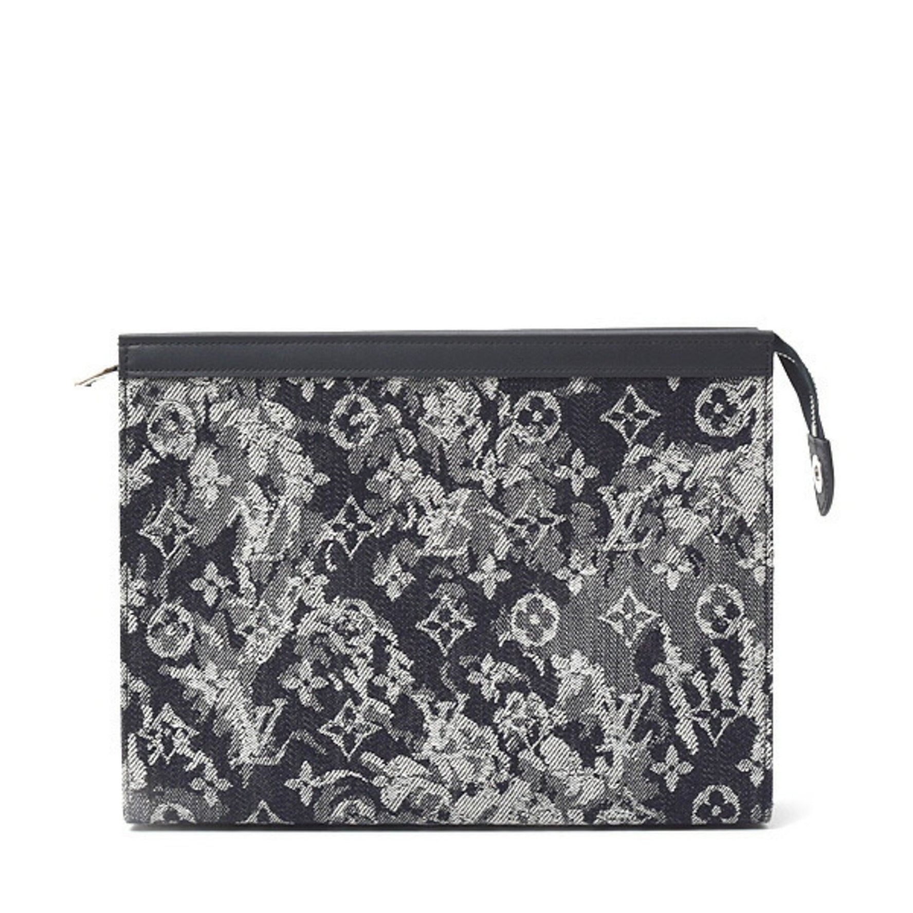 Louis Vuitton Monogram Tapestry Pochette Voyage MM Clutch Bag