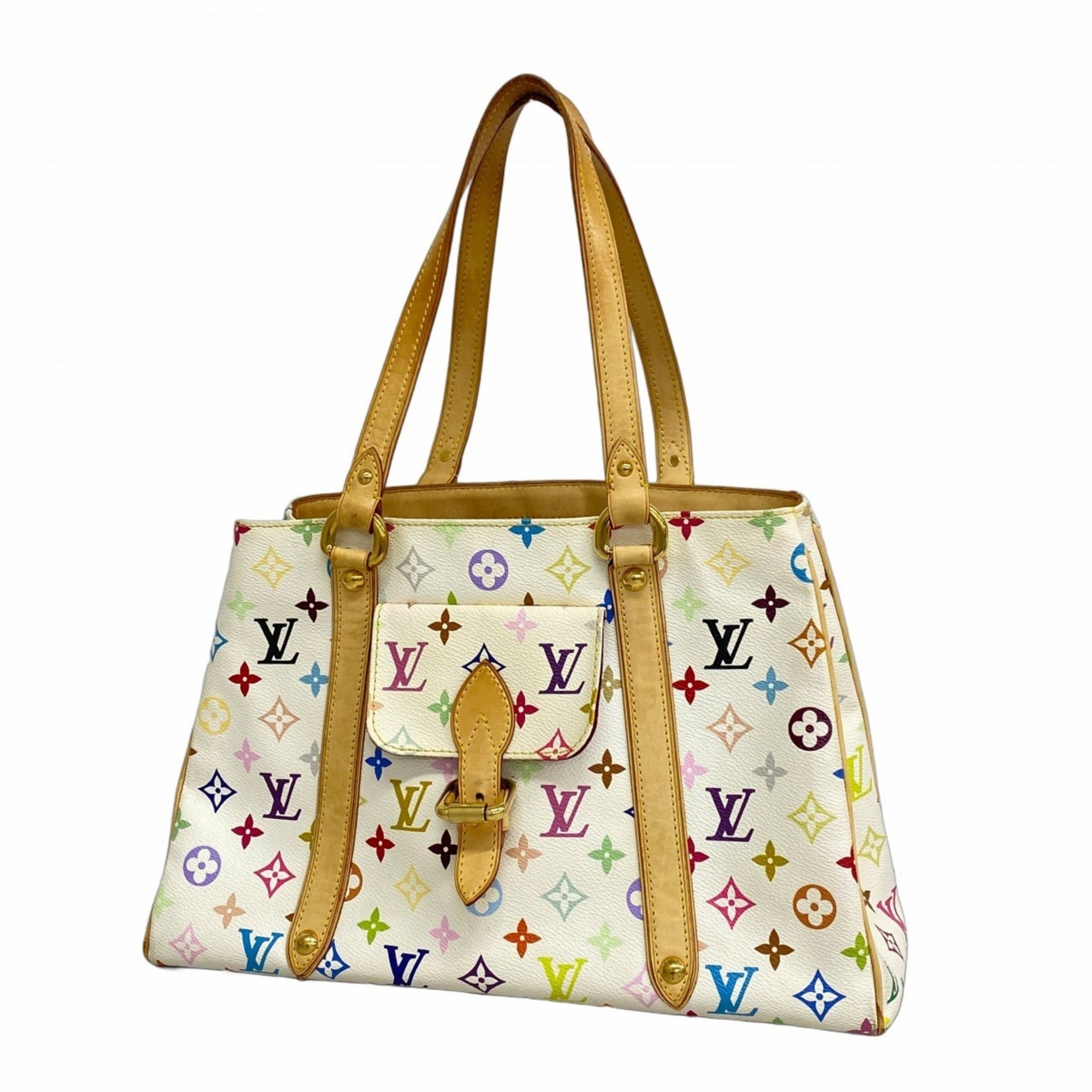 Louis Vuitton Monogram Multicolore Aurelia MM Shoulder Bag Bron