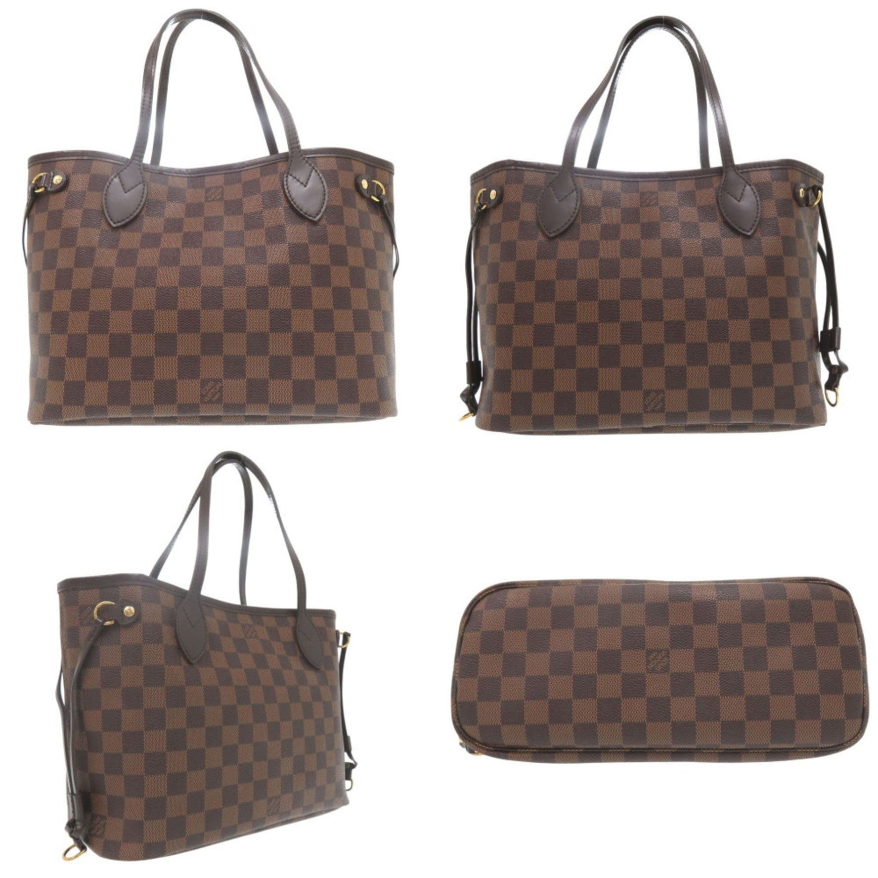 Louis Vuitton Neverfull PM Damier Tote Bag 0973 LOUIS VUITTON