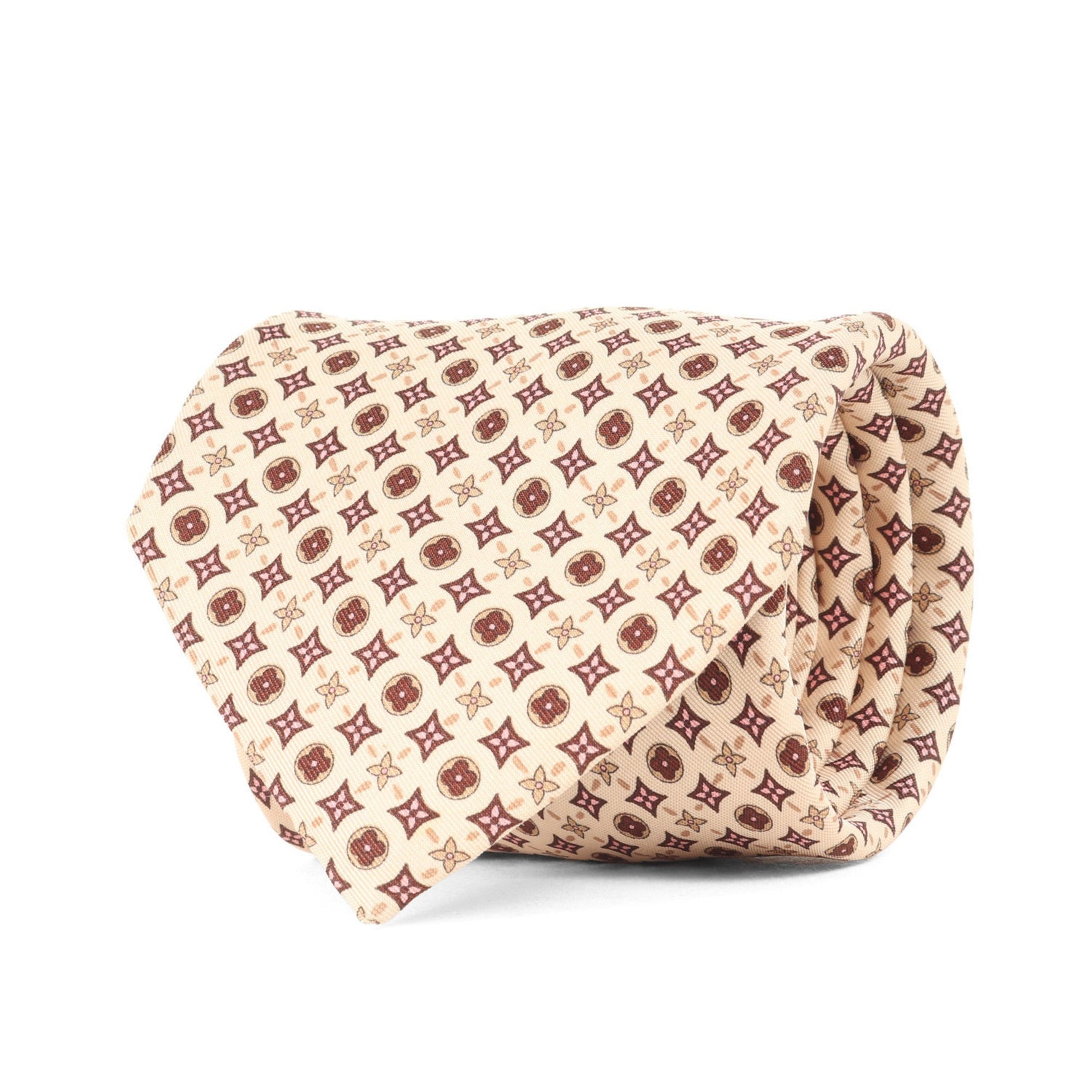 LOUIS VUITTON Monogram Flower Silk Cravate Tie