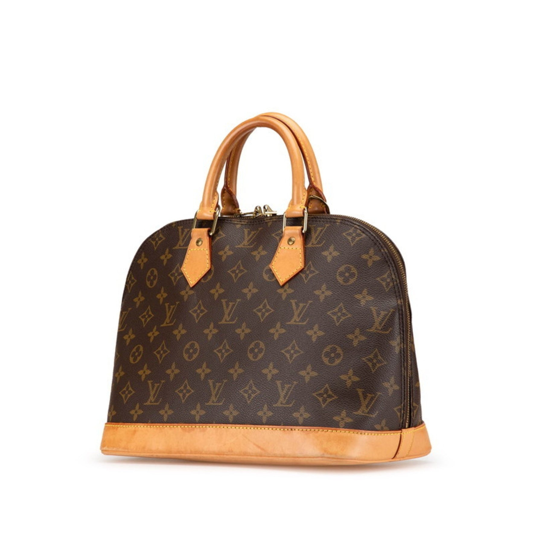 Louis Vuitton Monogram Alma PM Handbag Shoulder Bag PVC Leather