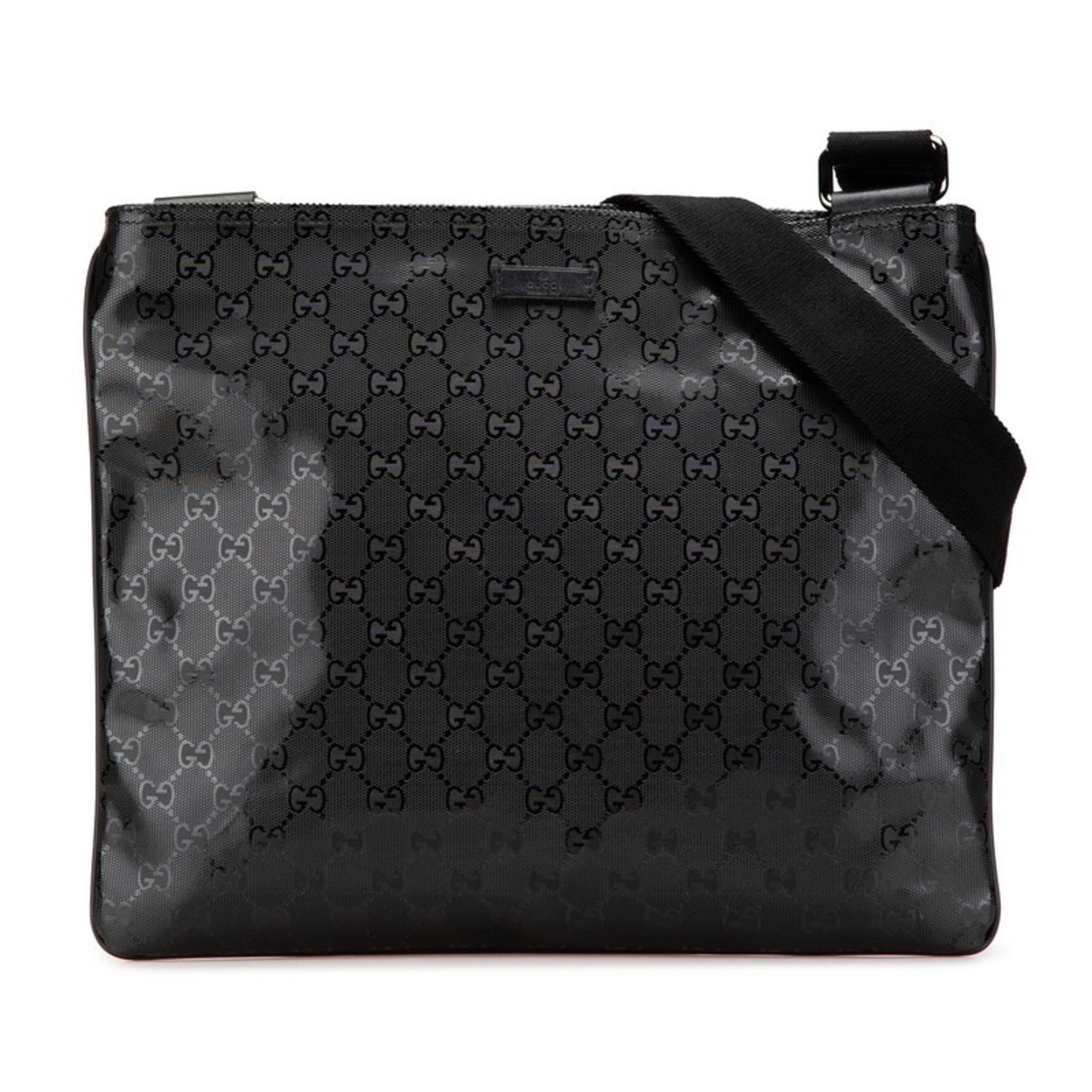 Gucci GG Imprime Shoulder Bag Moss Green PVC Leather