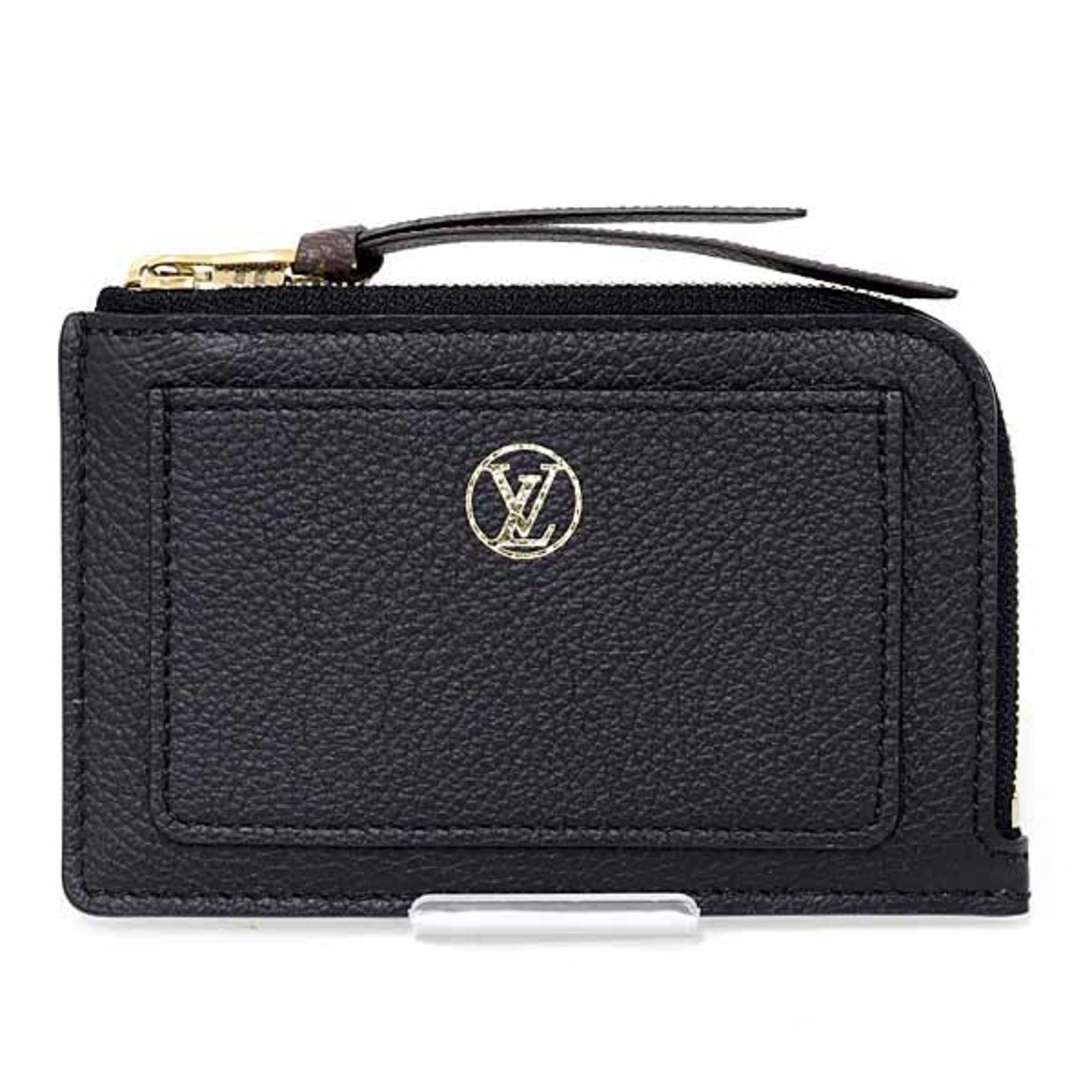 Louis Vuitton Card Case Porto Carte Lowkey Coin Leather Noir Black