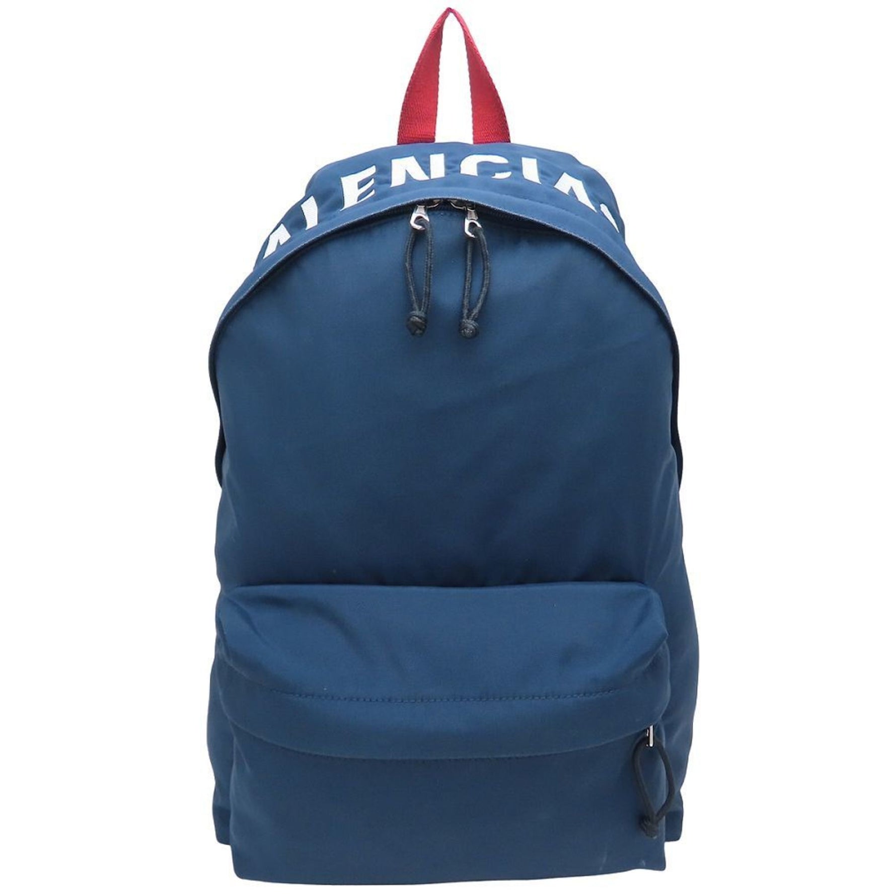 BALENCIAGA WHEEL Backpack, Nylon, Navy, Red, Black