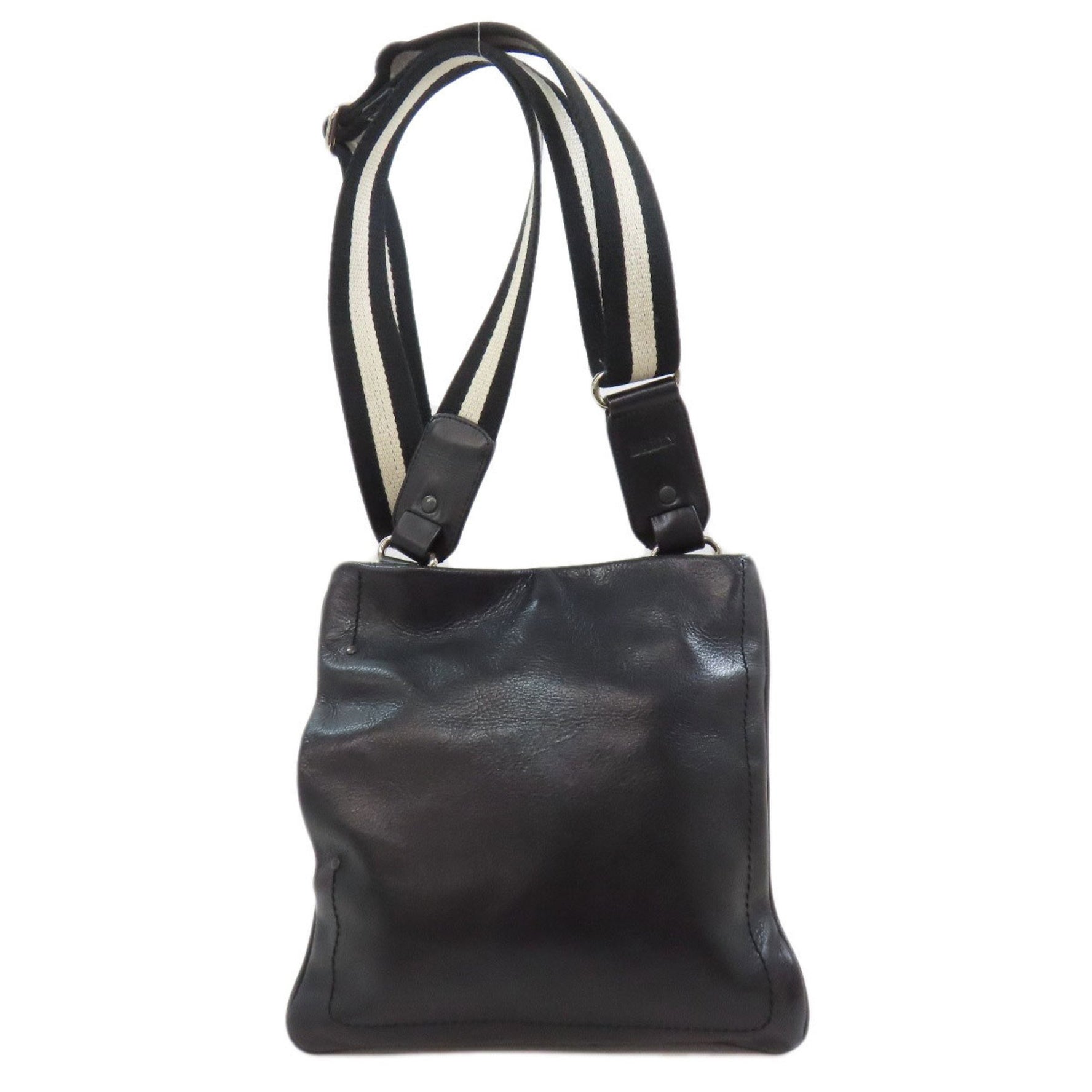 BALLY Design Shoulder Bag Leather Women's