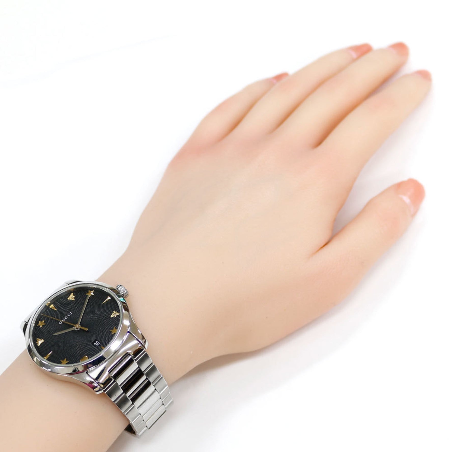 Gucci G Timeless Watch Stainless Steel 126.4 Quartz Ladies GUCCI