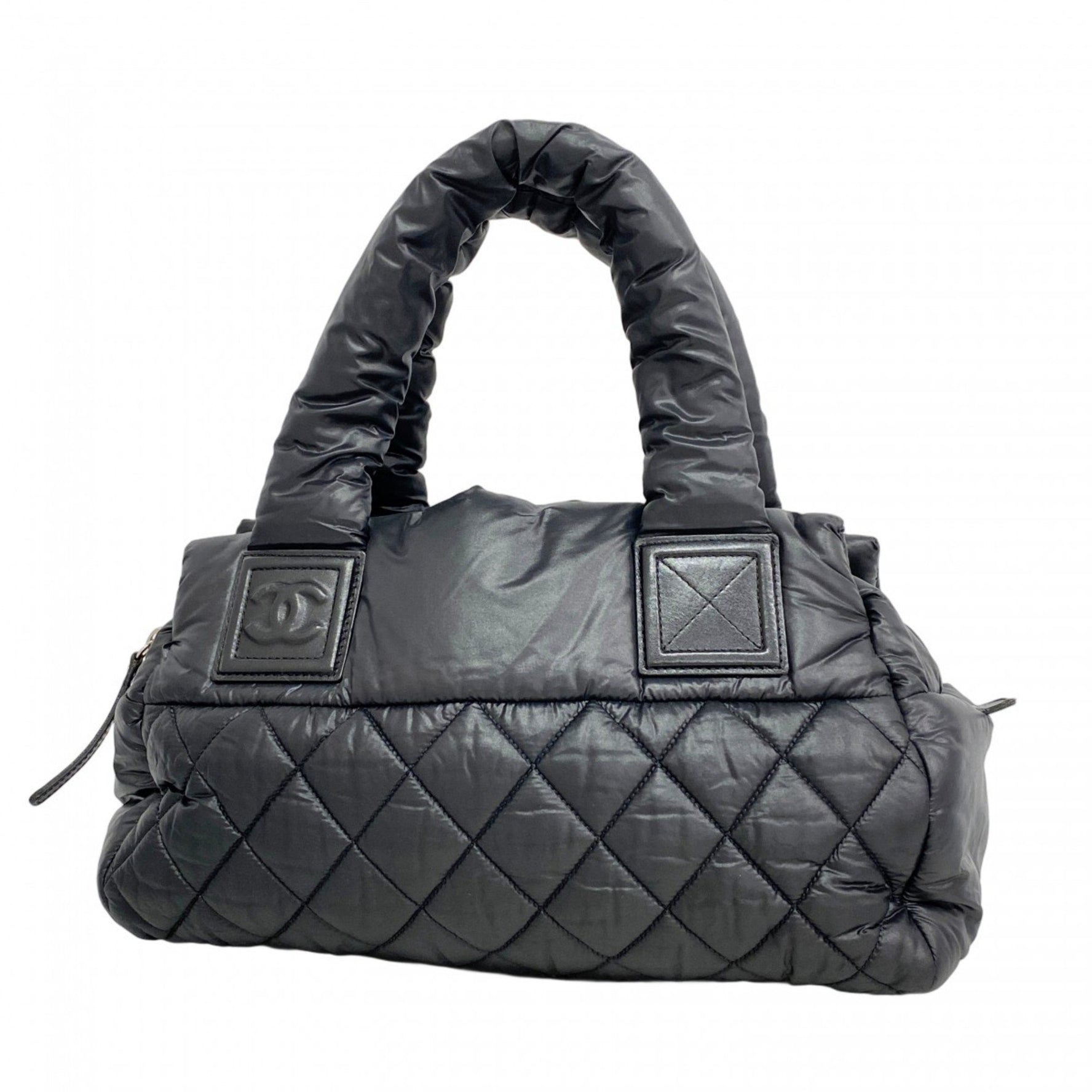Chanel Coco Cocoon Nylon Handbag, Black, Women's
