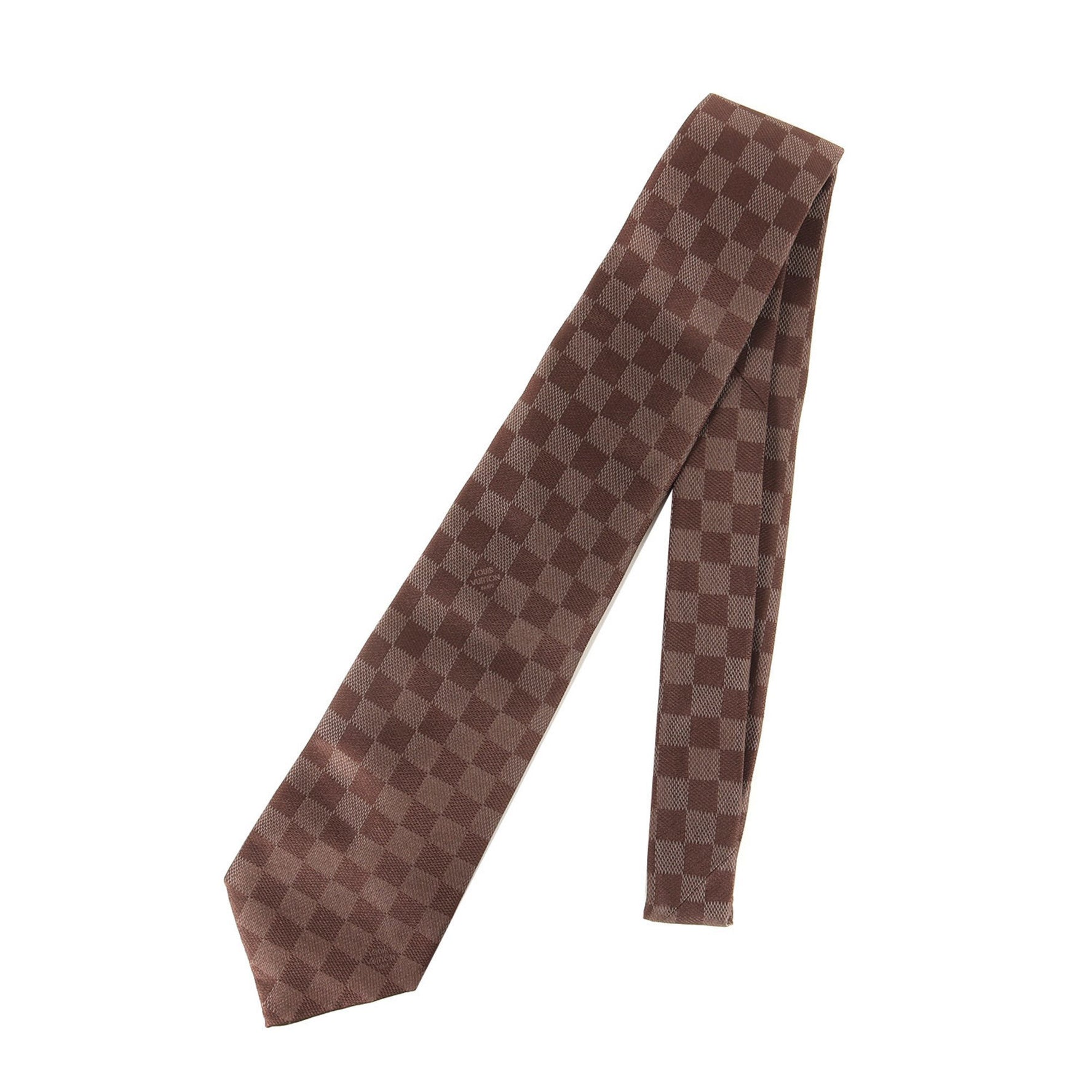 LOUIS VUITTON Damier Silk Cravate Tie