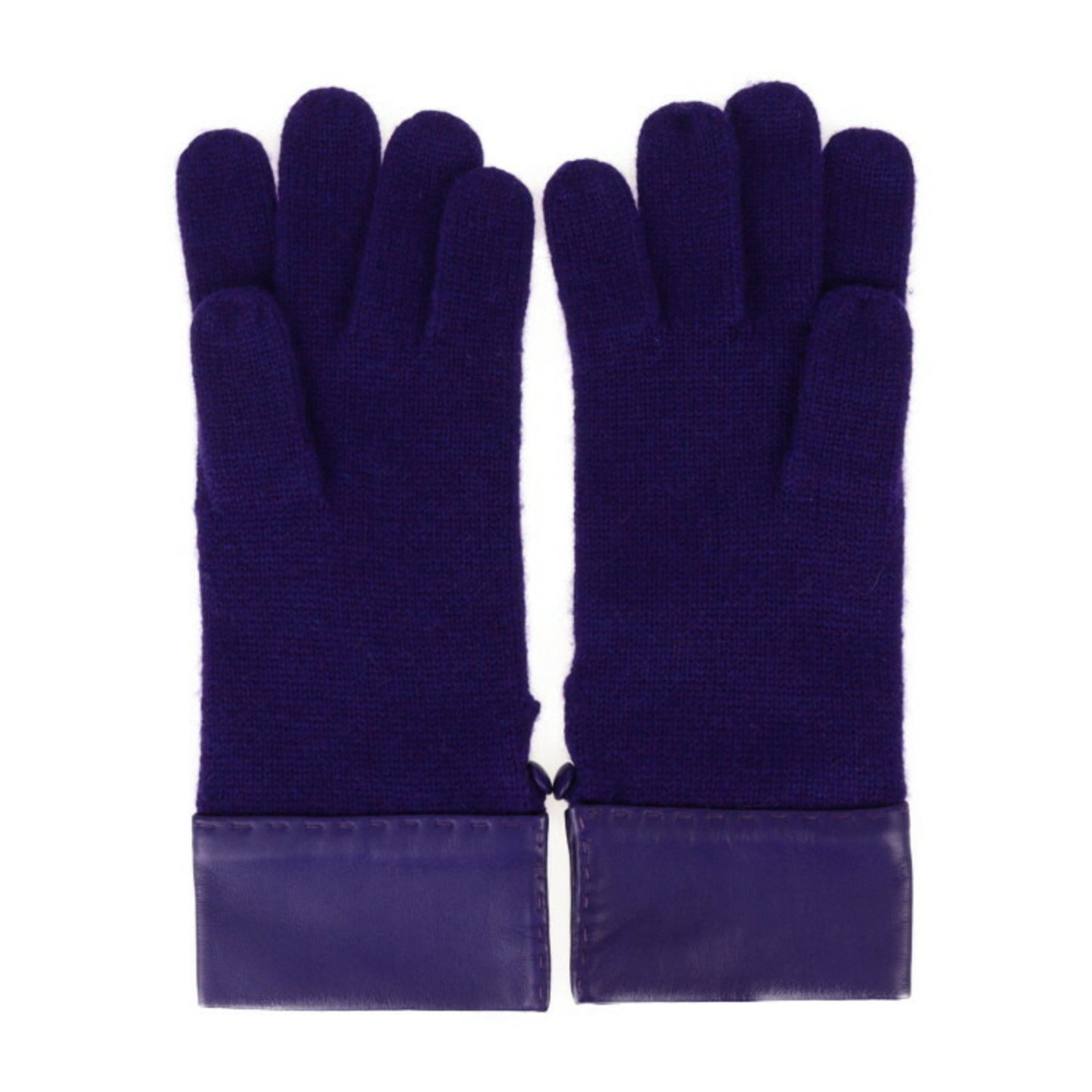 HERMES Hermes Gloves SM Cashmere Lambskin Violet Margiela Period