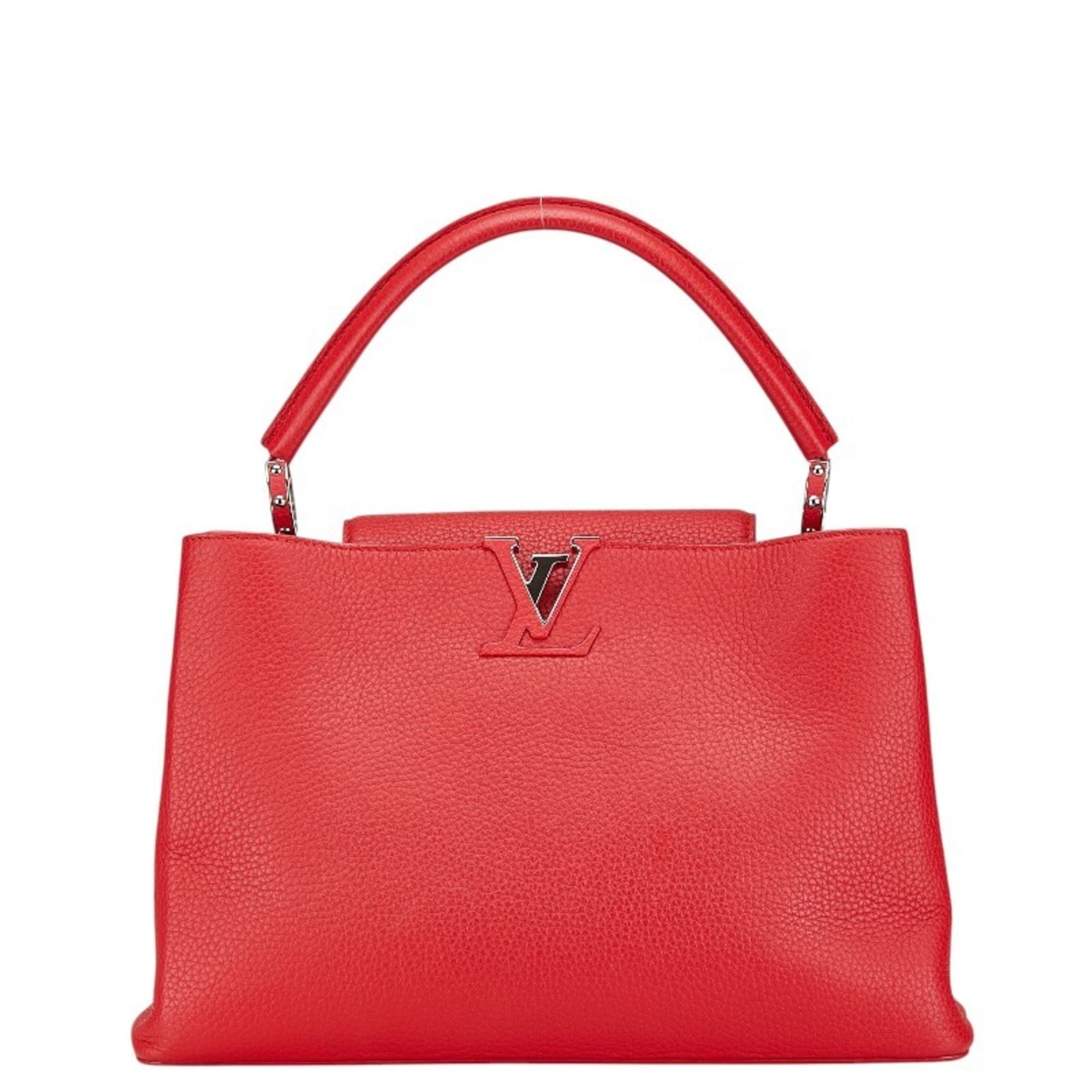 Louis Vuitton Capucines MM Handbag Tote Bag M94631 Coquelicot Red Leather Women's LOUIS VUITTON