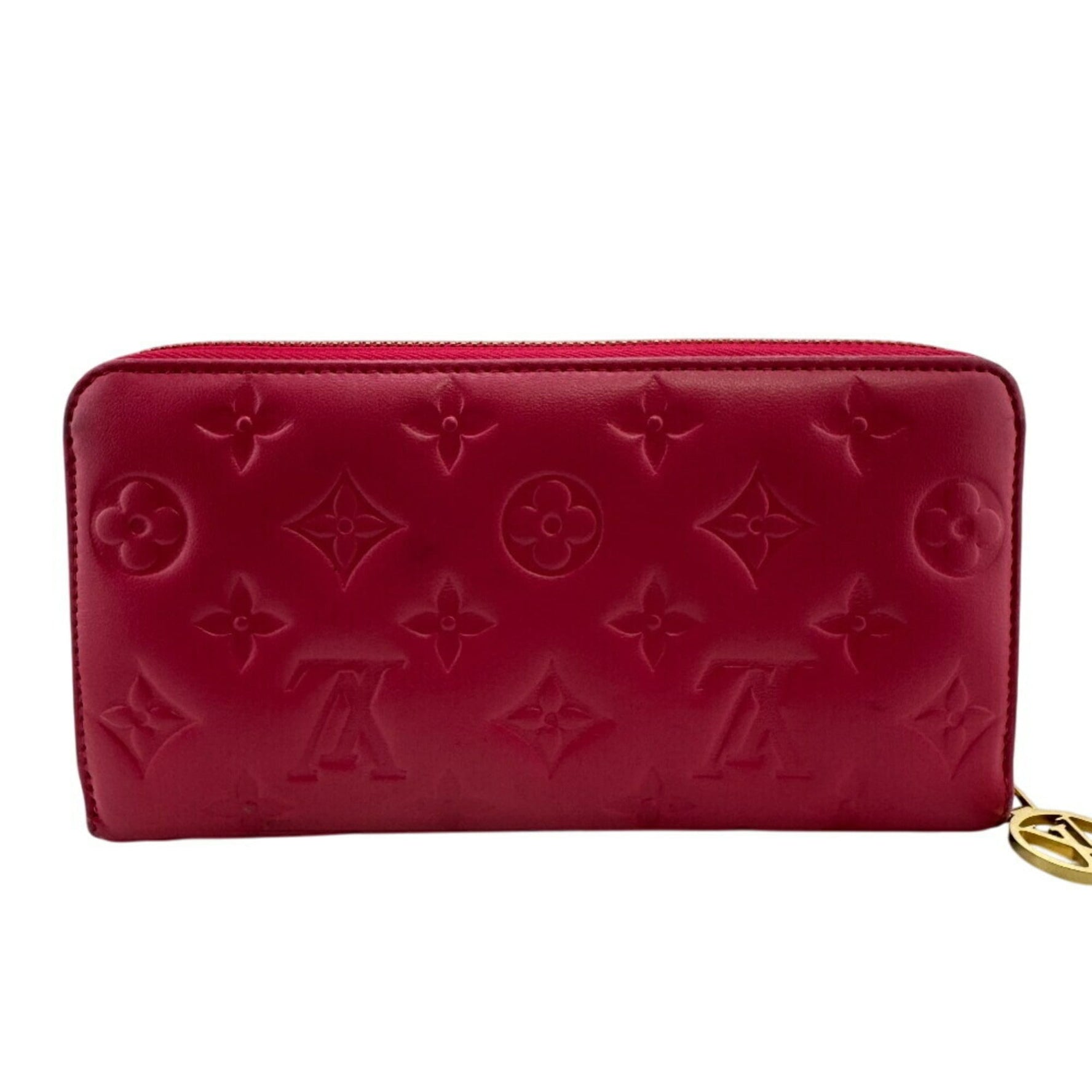 LOUIS VUITTON Zippy Wallet Round Monogram Coussin Long