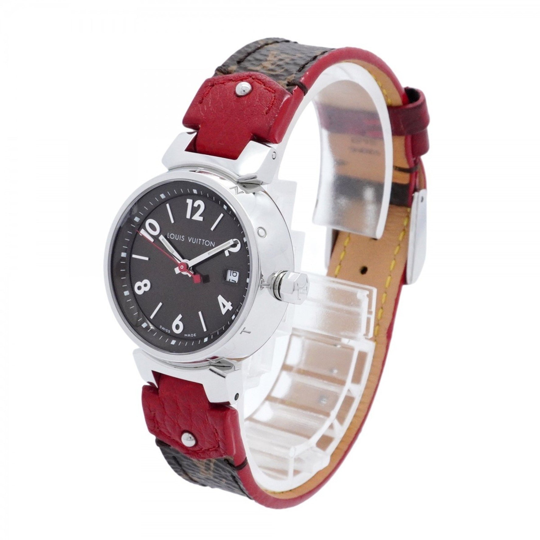 Louis Vuitton Tambour Q1220 Brown Dial Women's Watch