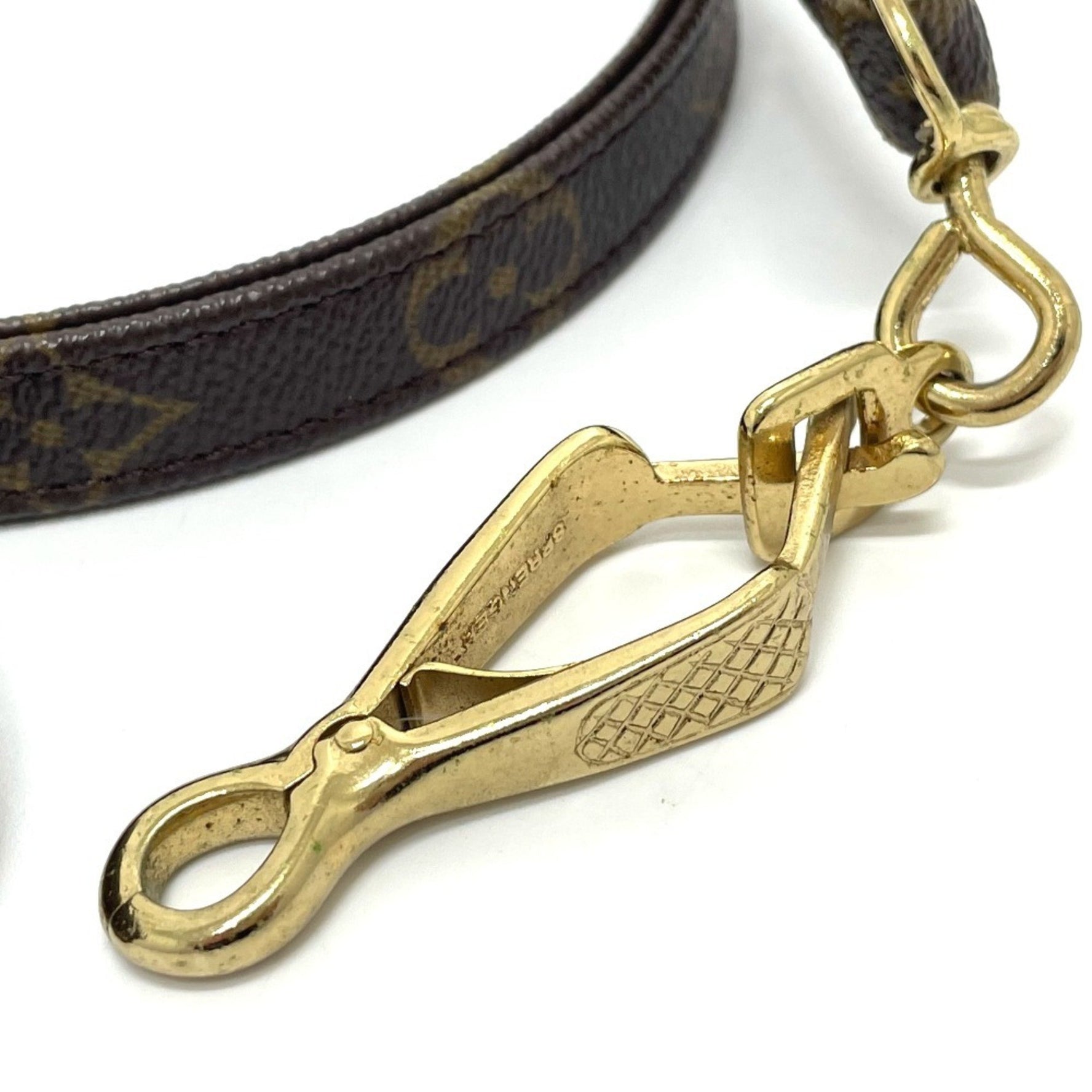 LOUIS VUITTON M58056 Monogram Leash Baxter MM Pet Supplies, Canvas, Unisex, Brown