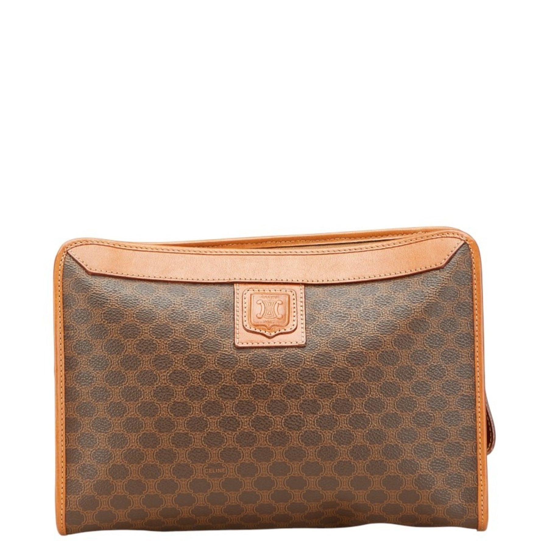 Celine Macadam Clutch Bag Leather
