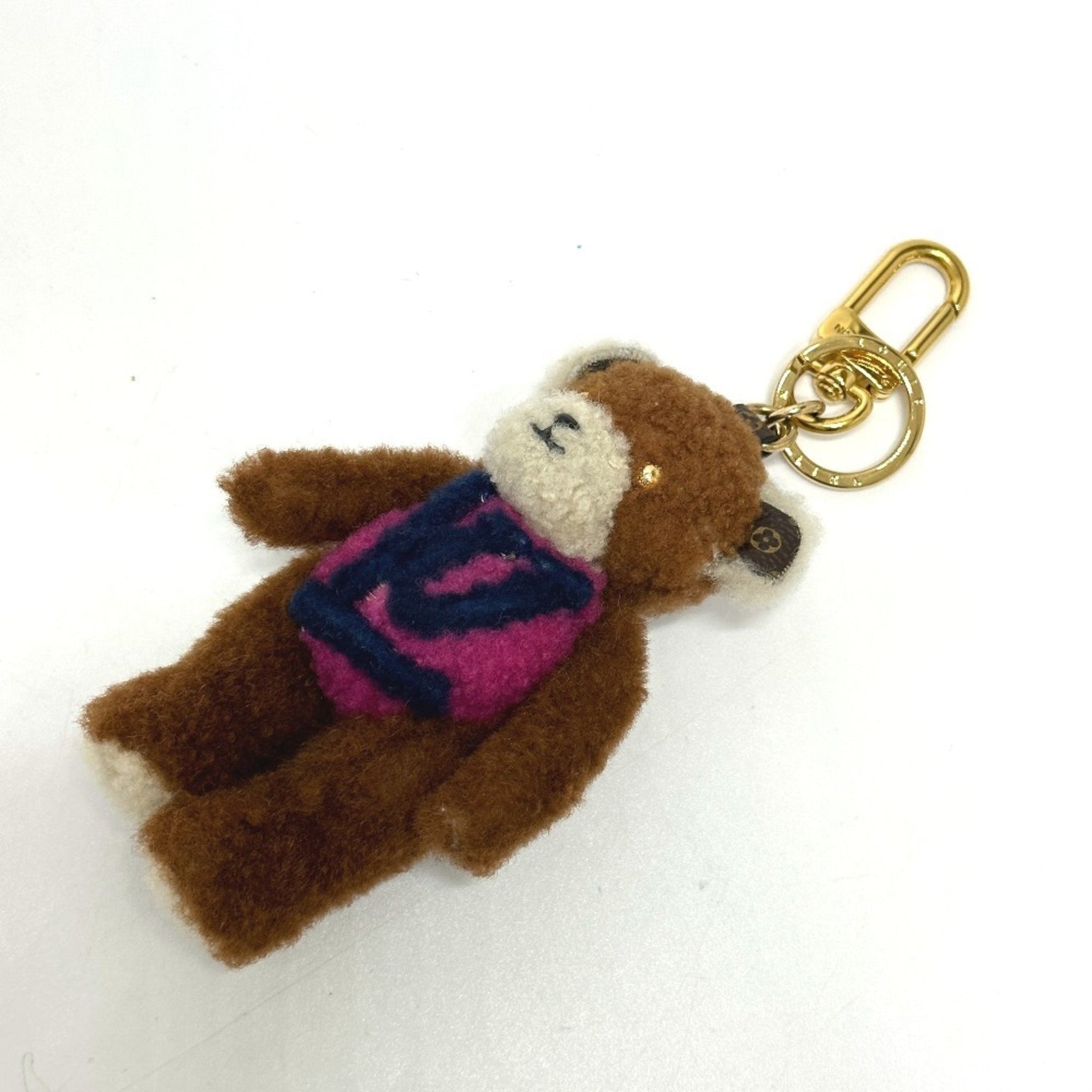 Louis Vuitton Porte-Clés LV Teddy Bear Bag Charm Keychain, Mohair