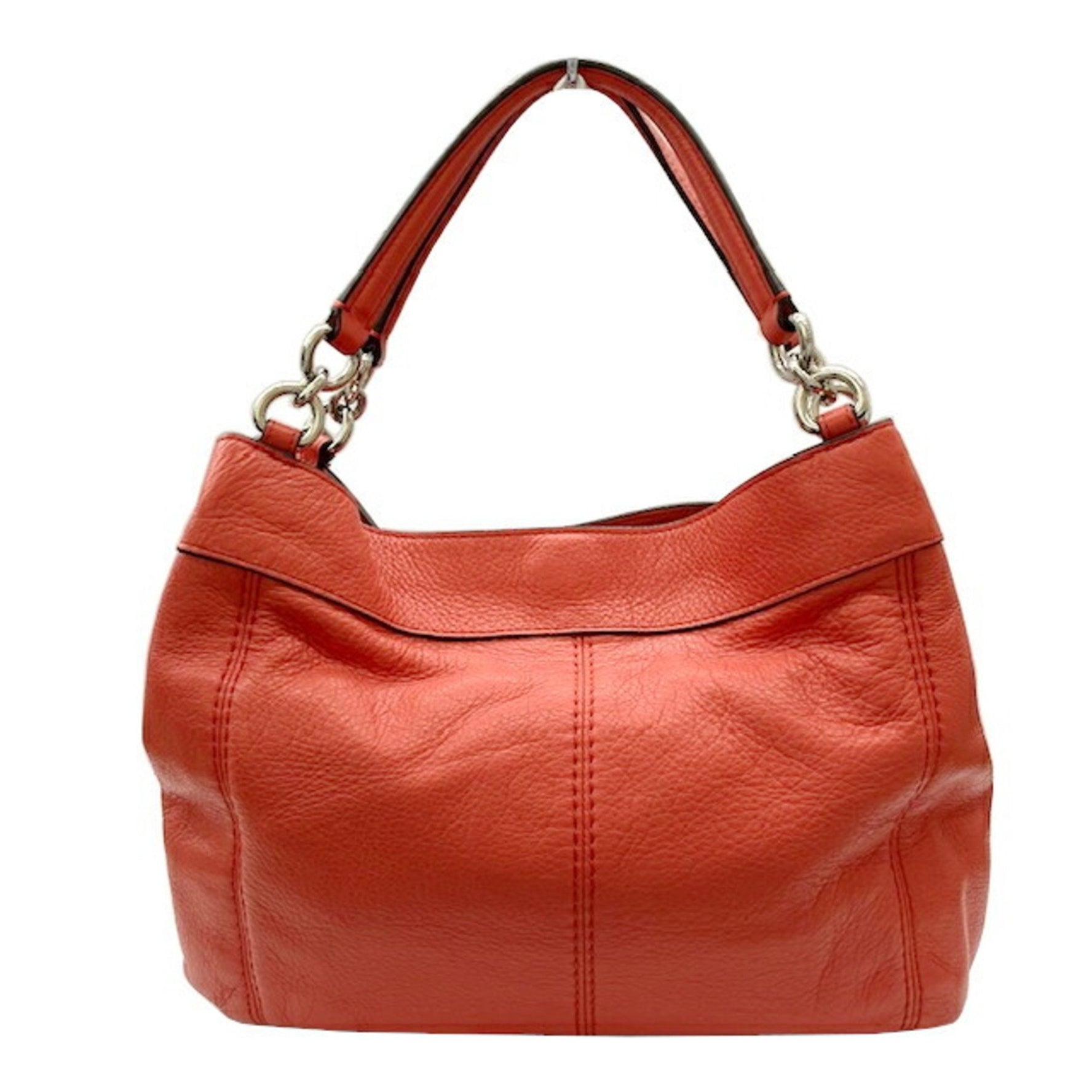 COACH Red Leather Handbag/Shoulder Bag