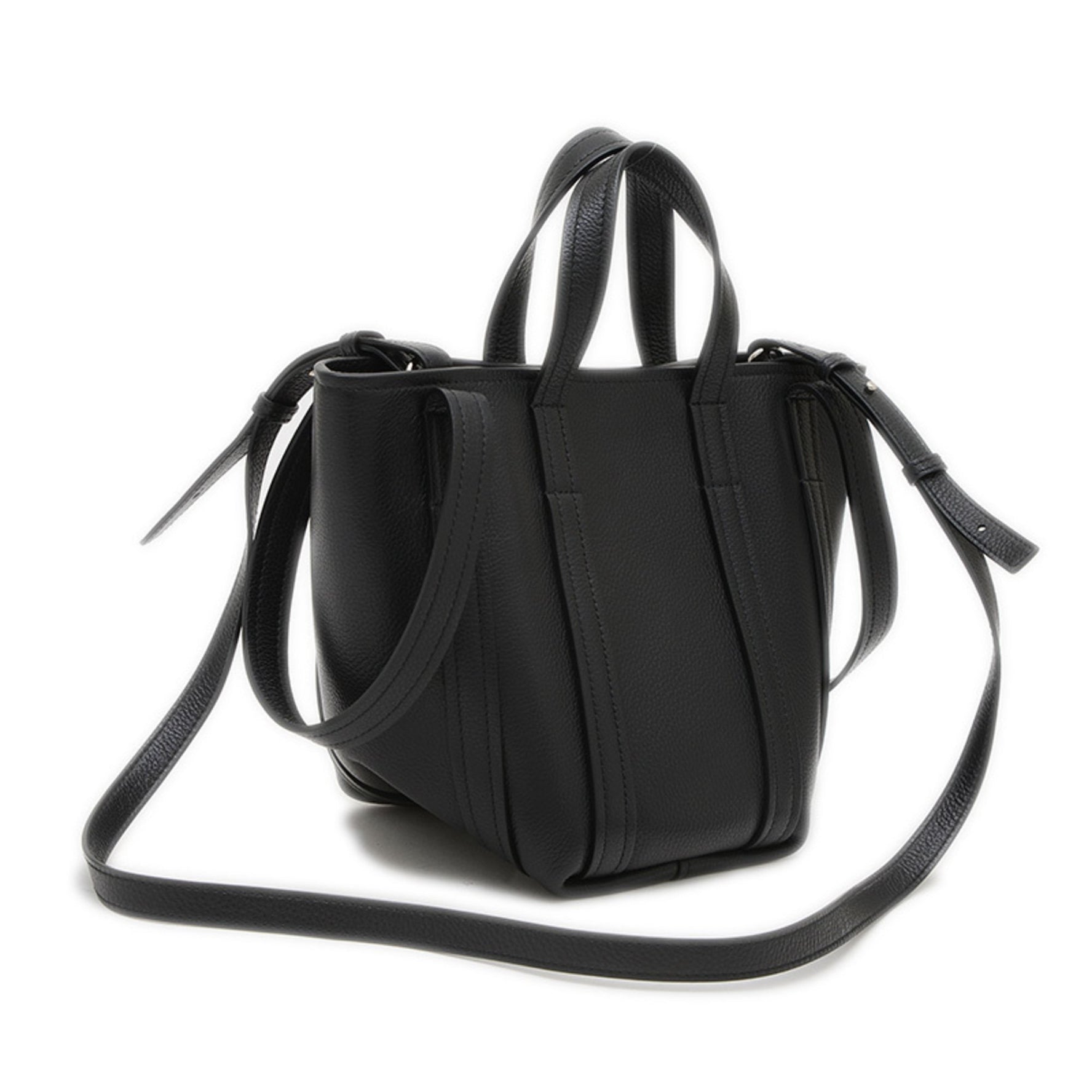 Balenciaga Everyday XS North-South 2-Way Handbag/Shoulder Bag in Black Leather (Product Code: BP)