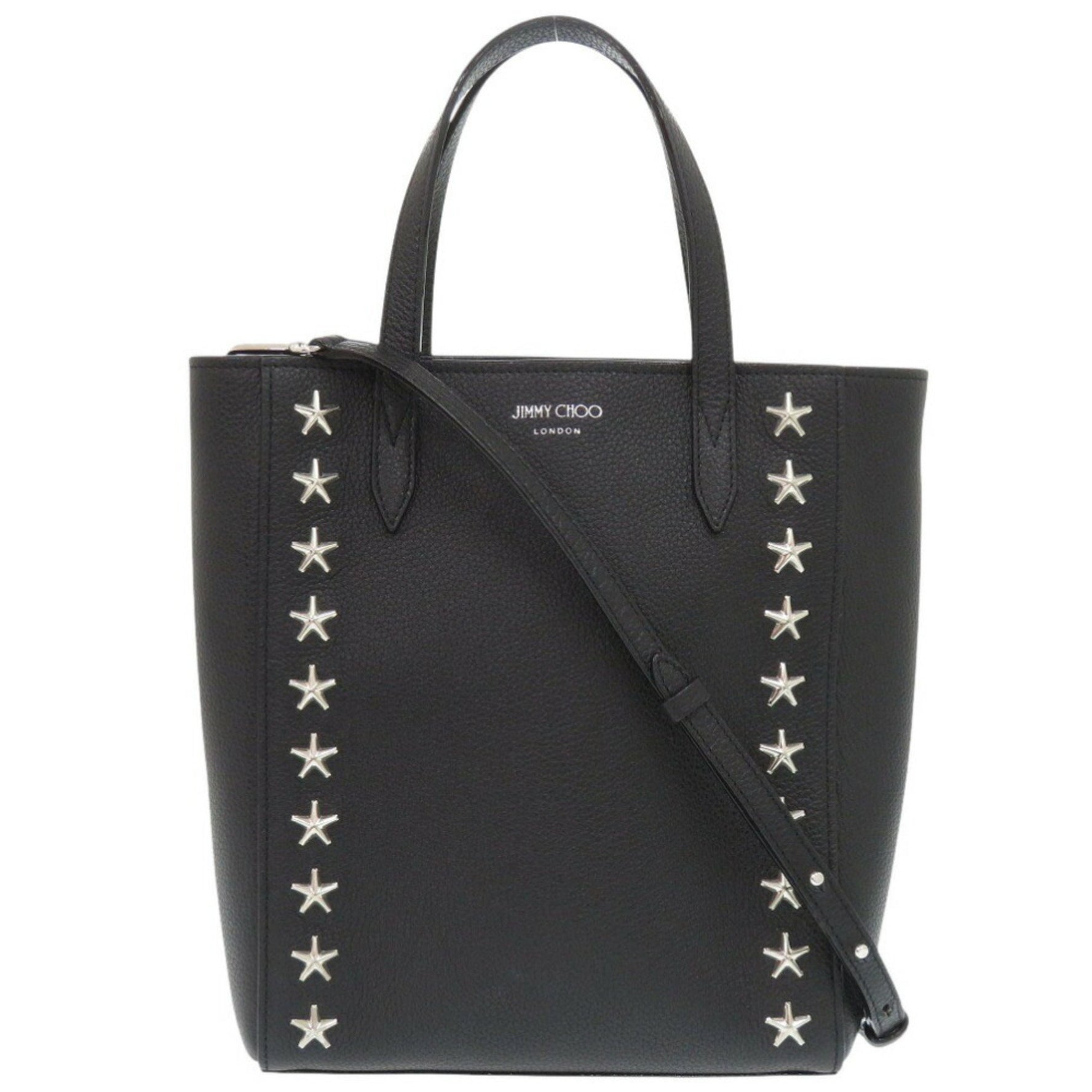 Jimmy Choo Star Stud Bria Leather Tote Bag (0428)